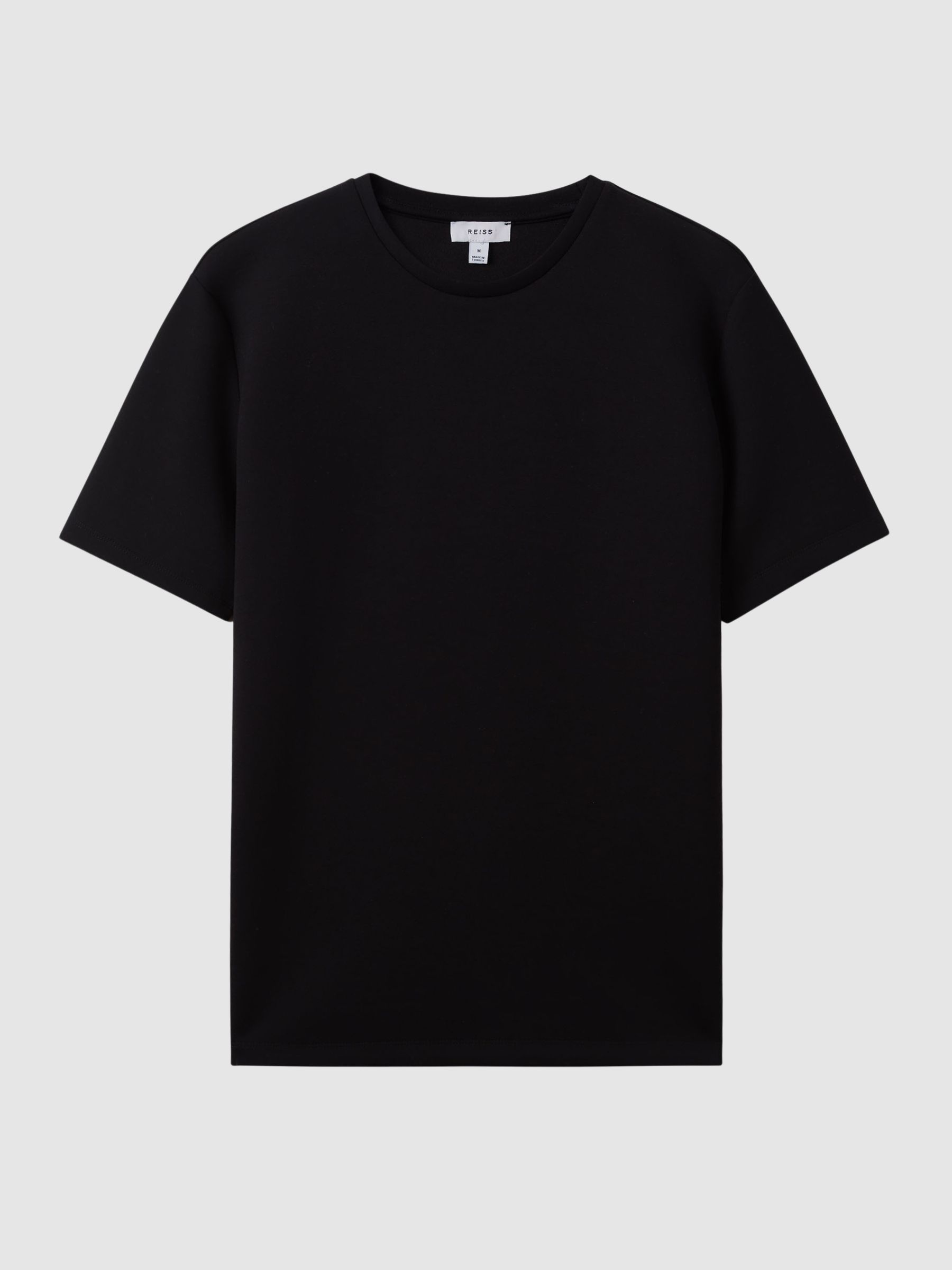Plain black t shirt mens sales