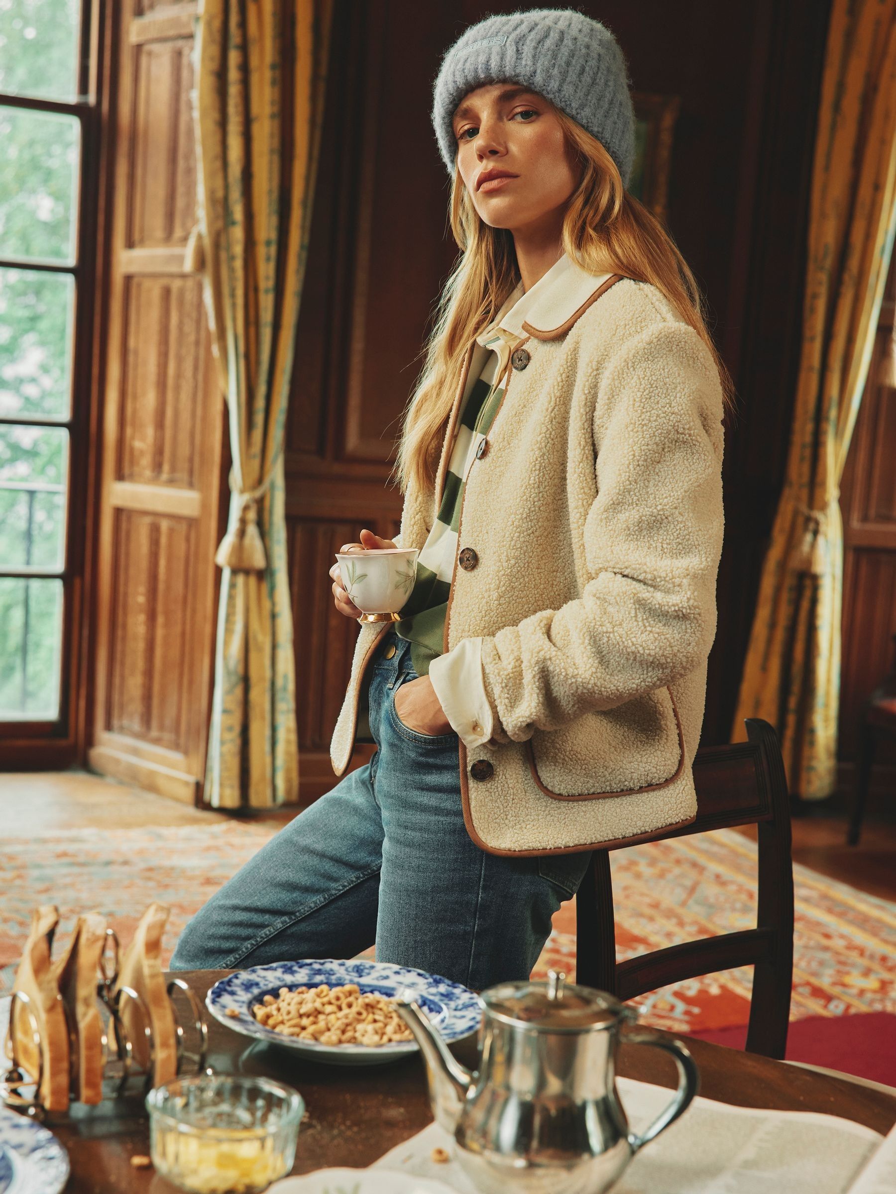 Button down fleece jacket on sale