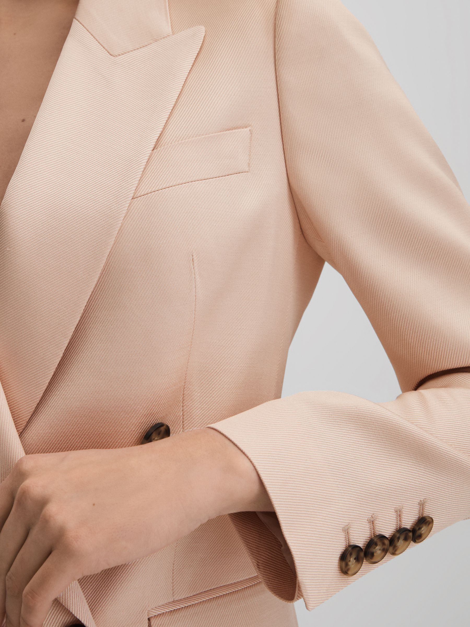 Pink satin blazer outlet