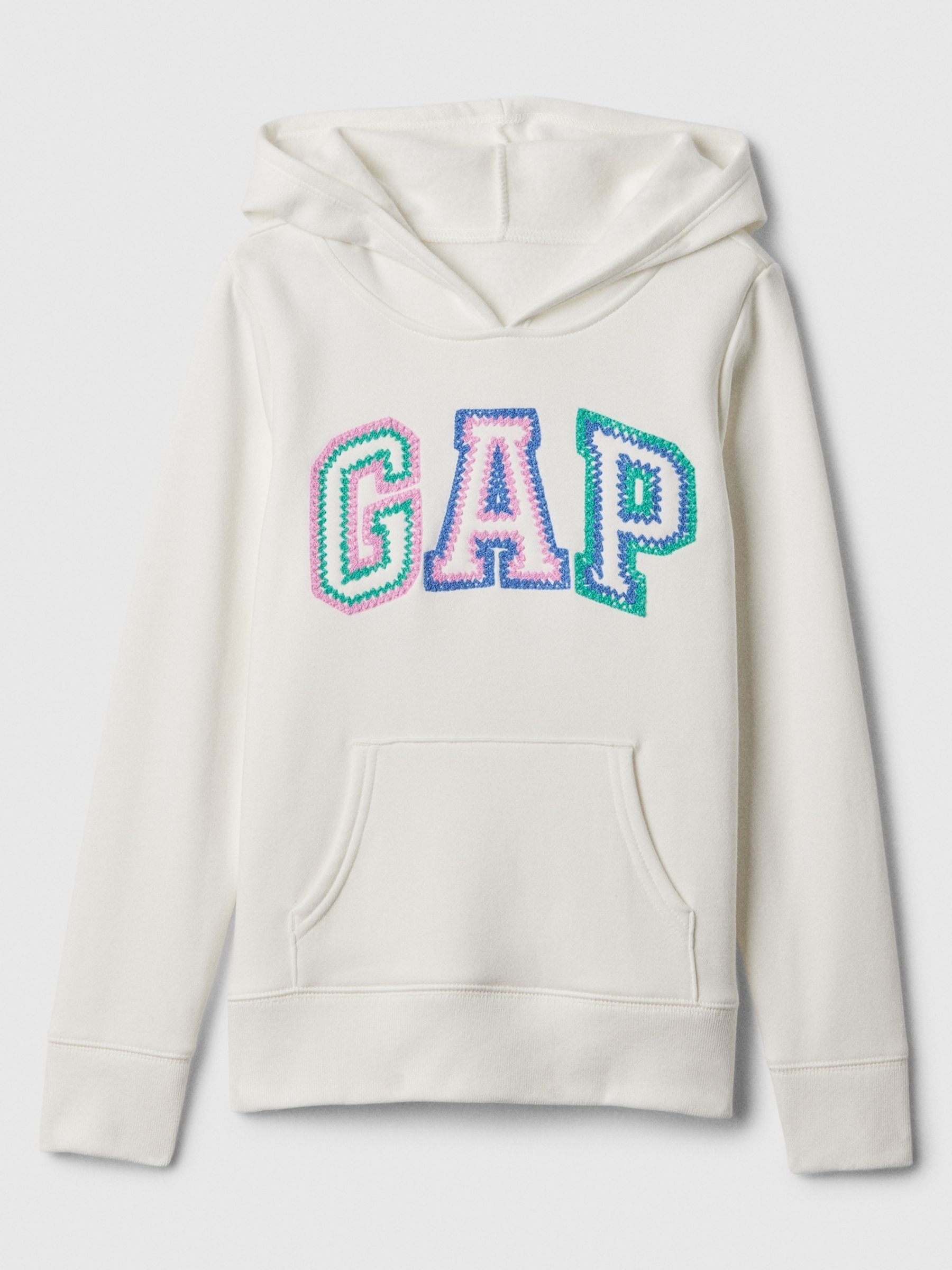 White Logo Hoodie 4 13yrs