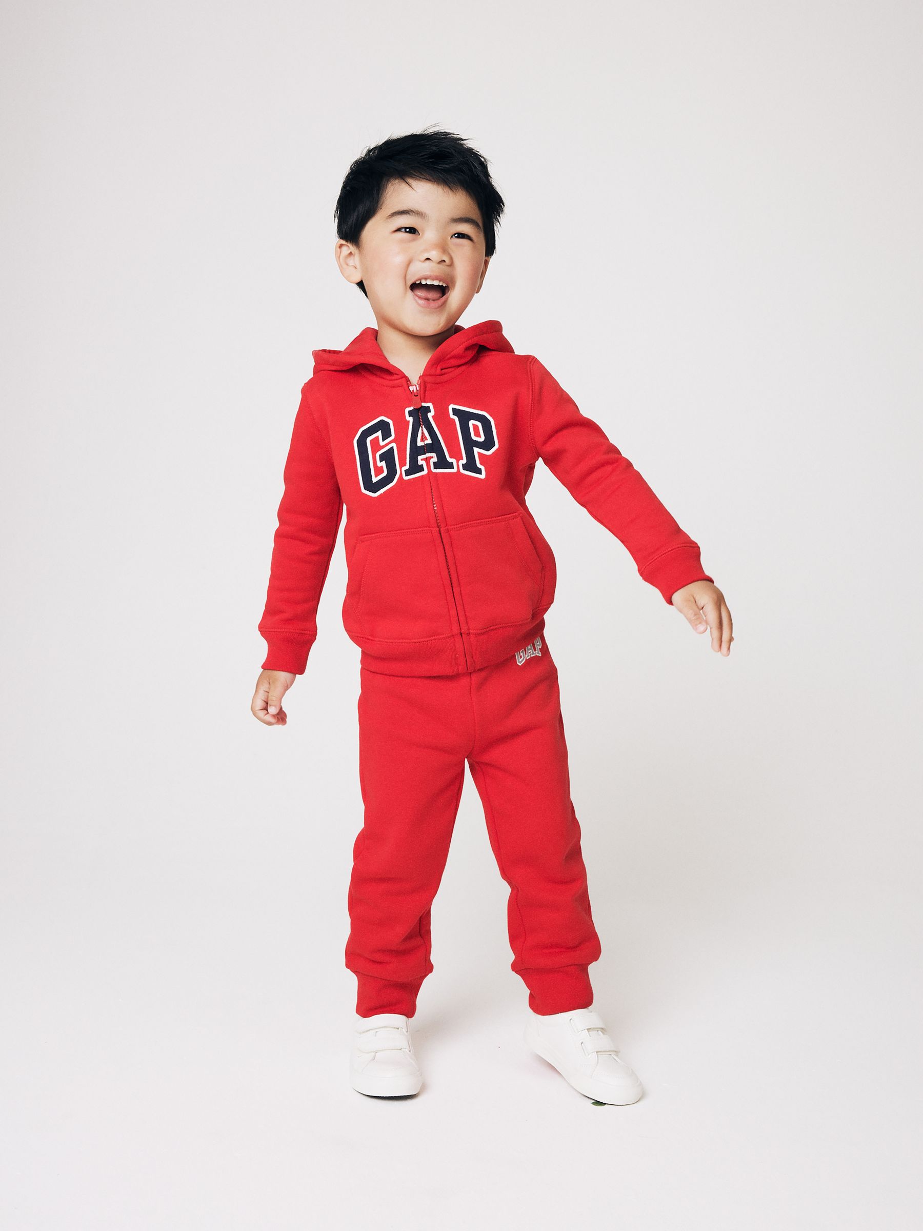 Red Logo Pull On Fleece Lined Joggers 12mths 5yrs
