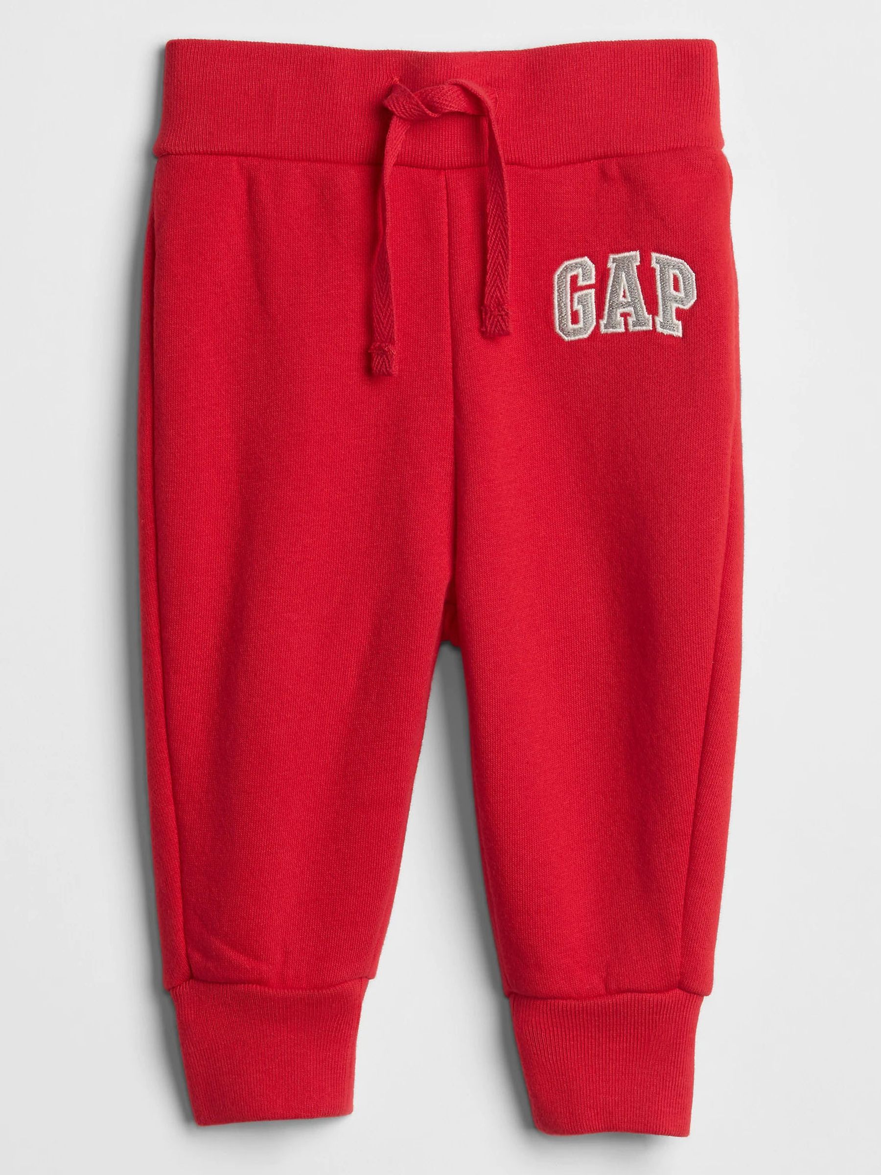 Buy Red Logo Pull On Fleece Lined Joggers 12mths 5yrs from the Gap online shop