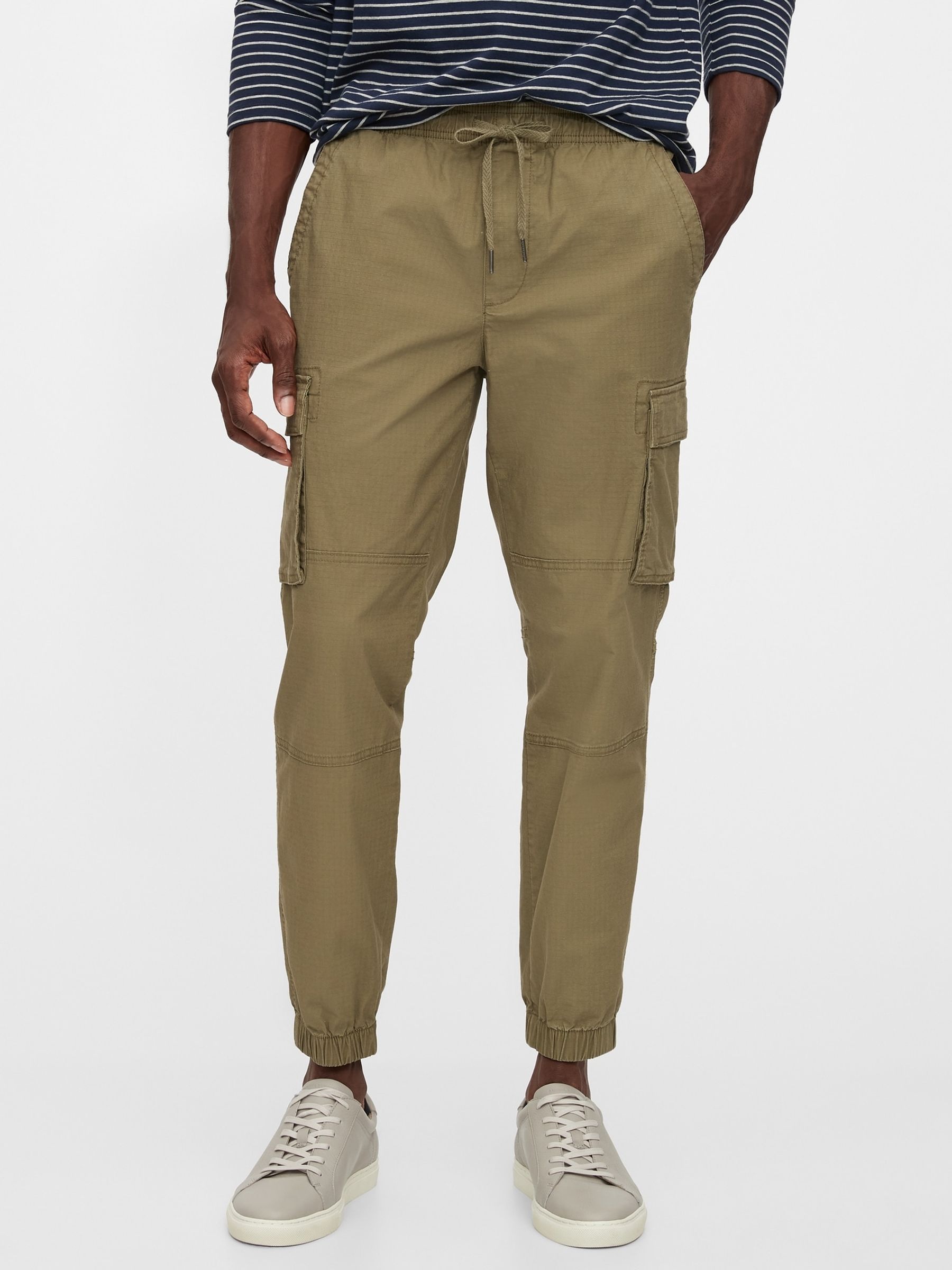 Buy Khaki Green Cargo Joggers from the Gap online shop