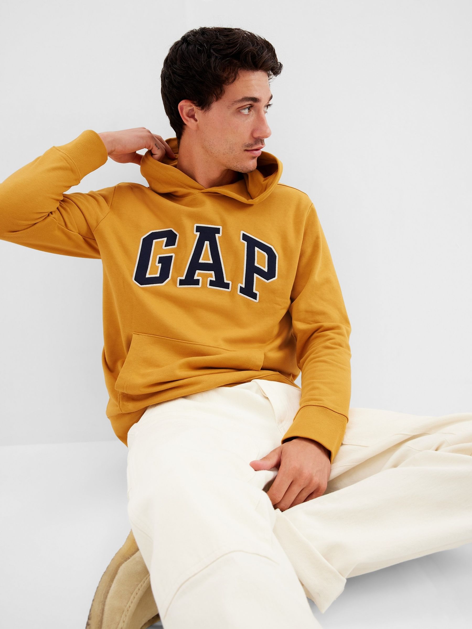 Gap arch logo hoodie on sale