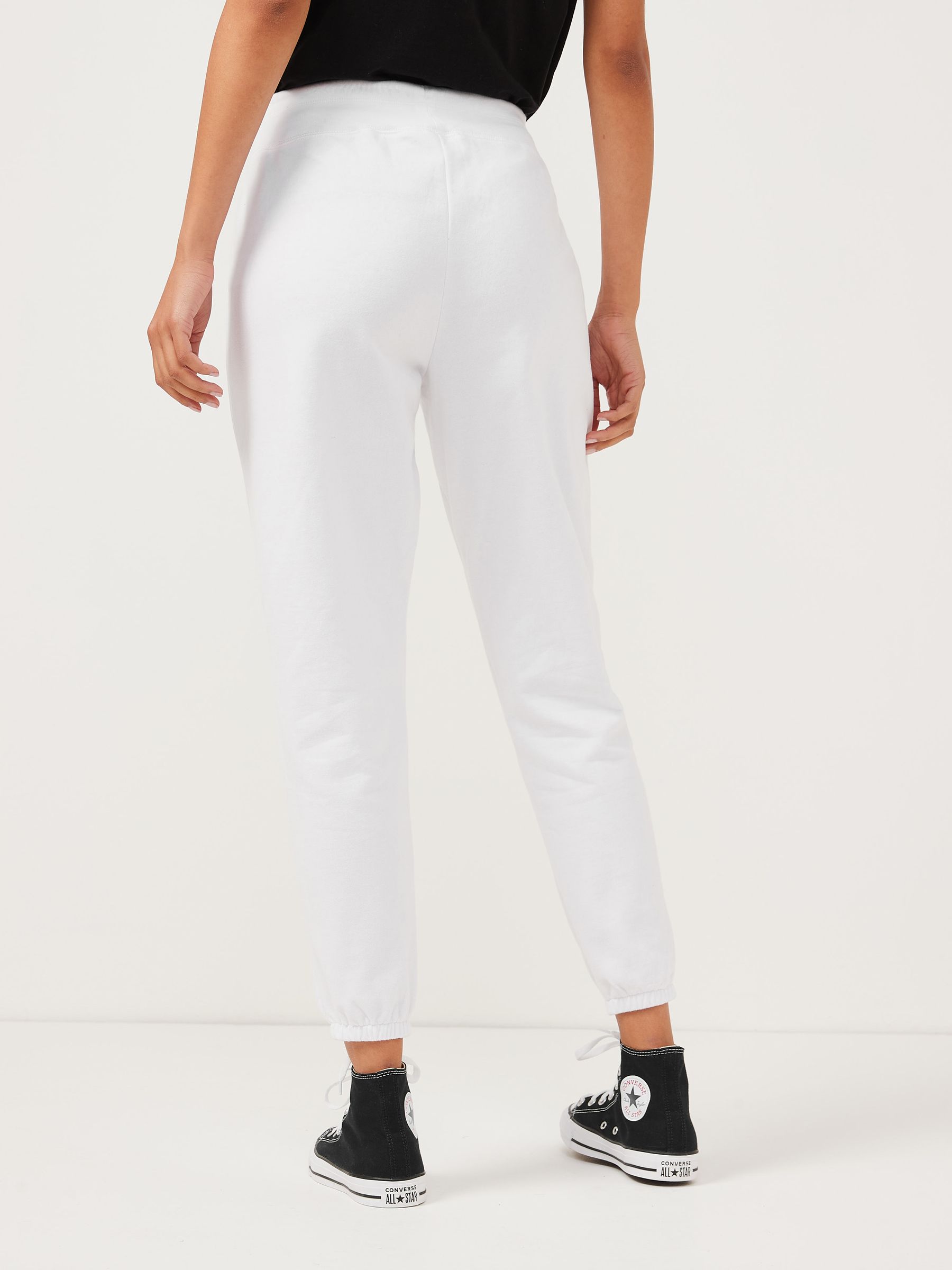 Buy White Logo Slim Fleece Joggers from the Gap online shop