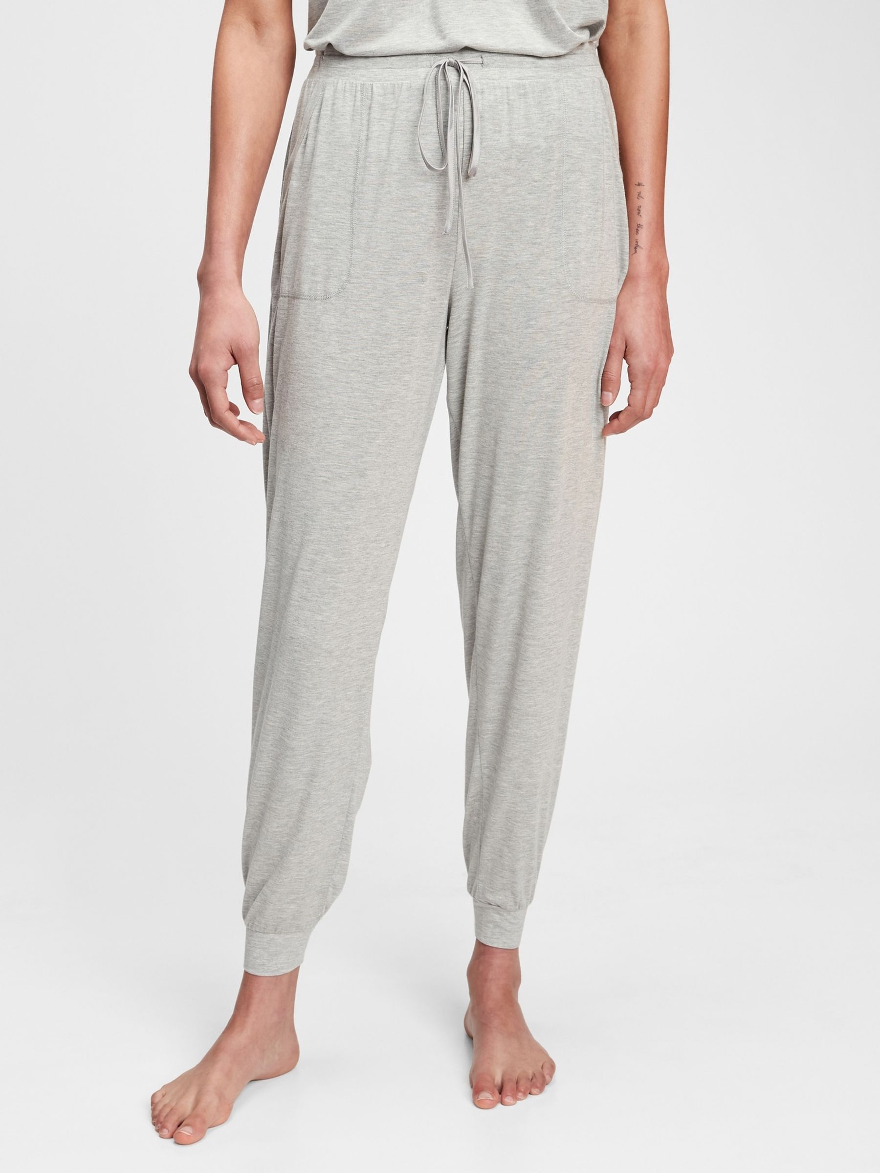Grey Stretch Cosy Pyjama Bottoms