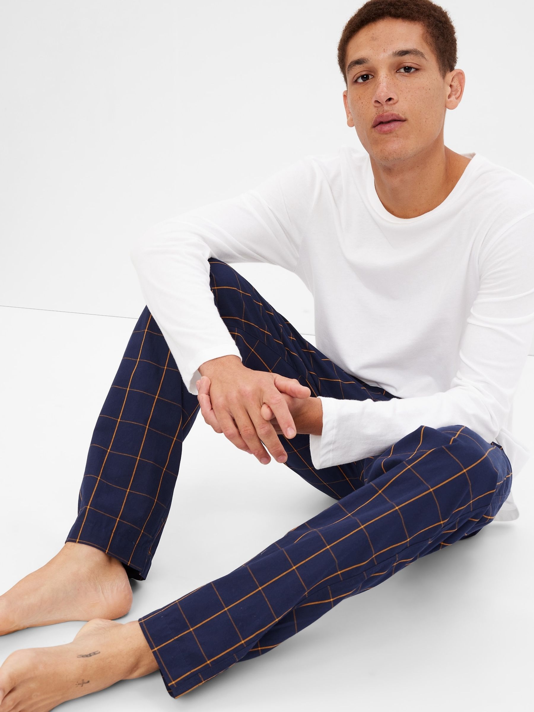Buy Tartan Pyjama Bottoms from the Gap online shop