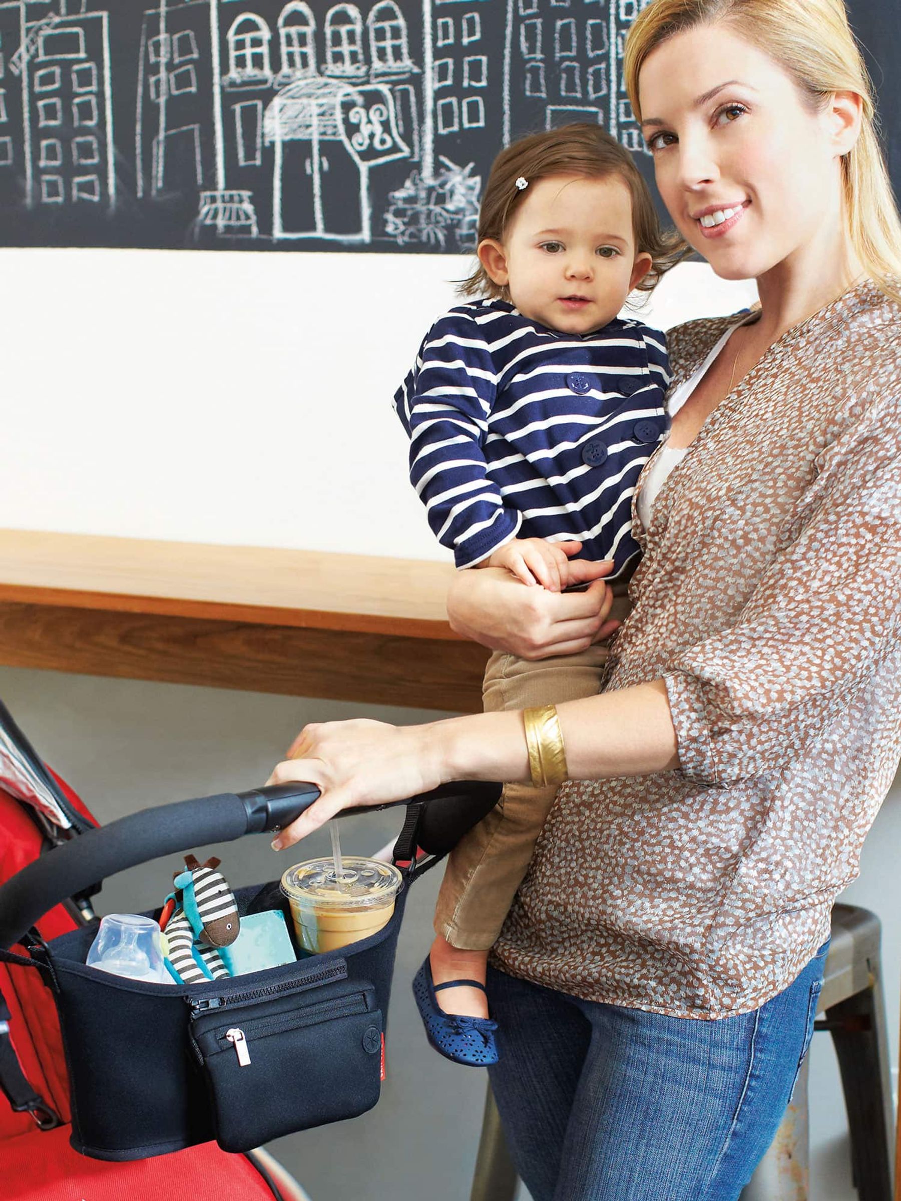 Skip hop stroller organizer black best sale