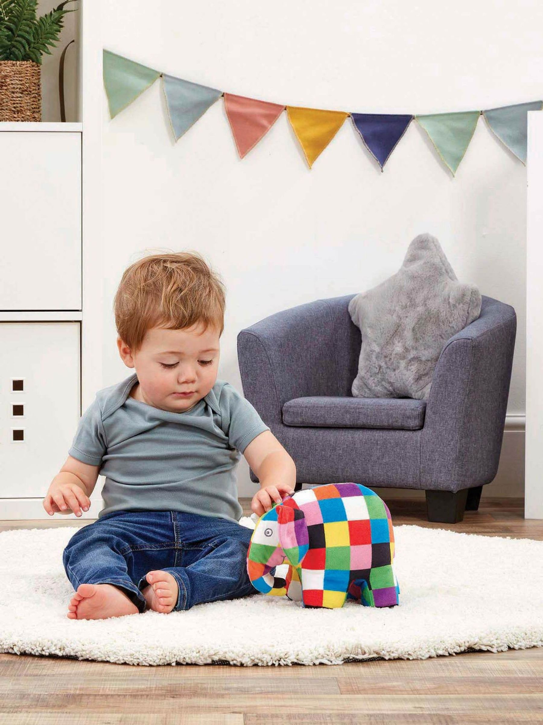 Buy JoJo Maman Bebe Elmer Soft Toy from the JoJo Maman Bebe UK online shop