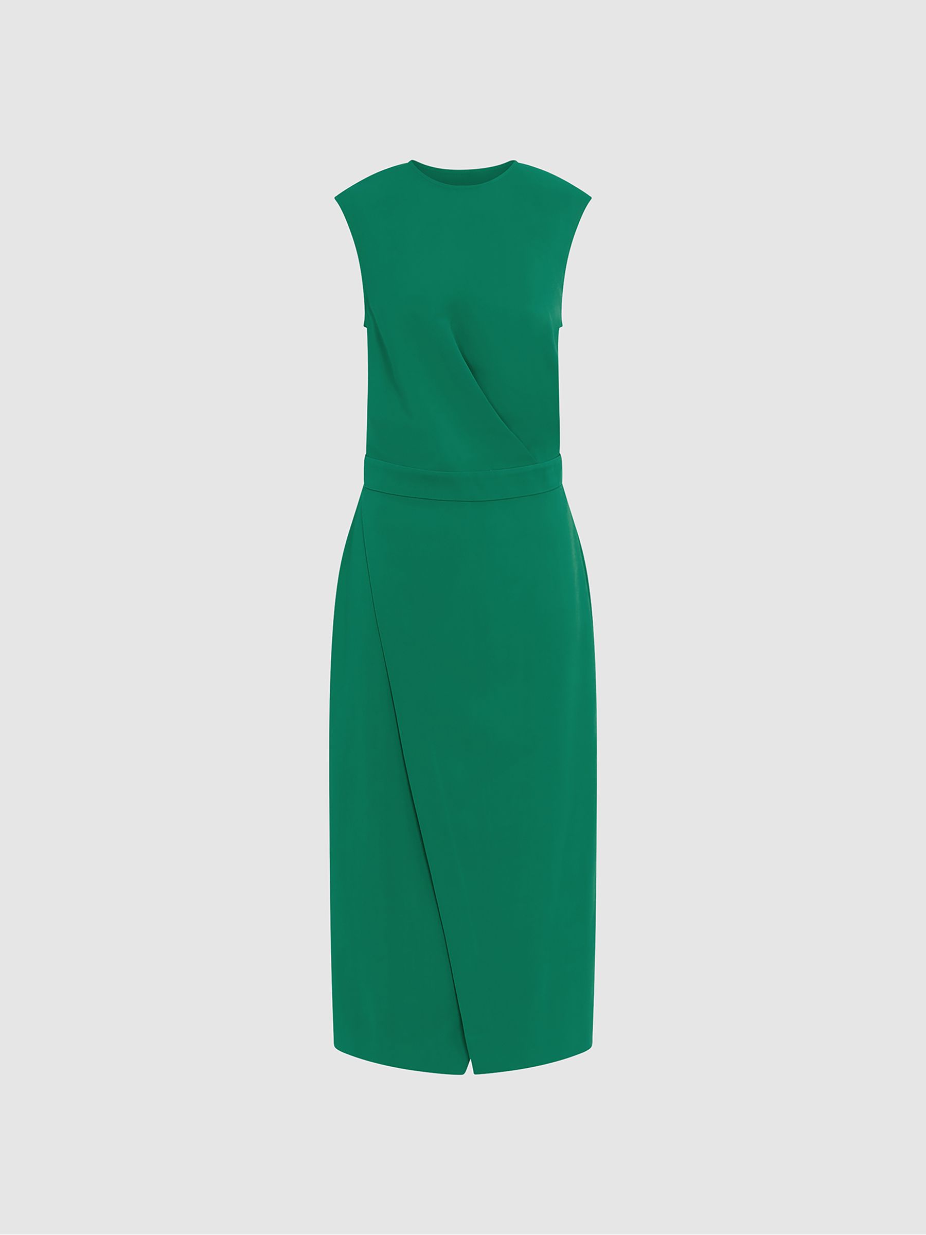 Reiss Sleeveless Bodycon Dress in Green | REISS