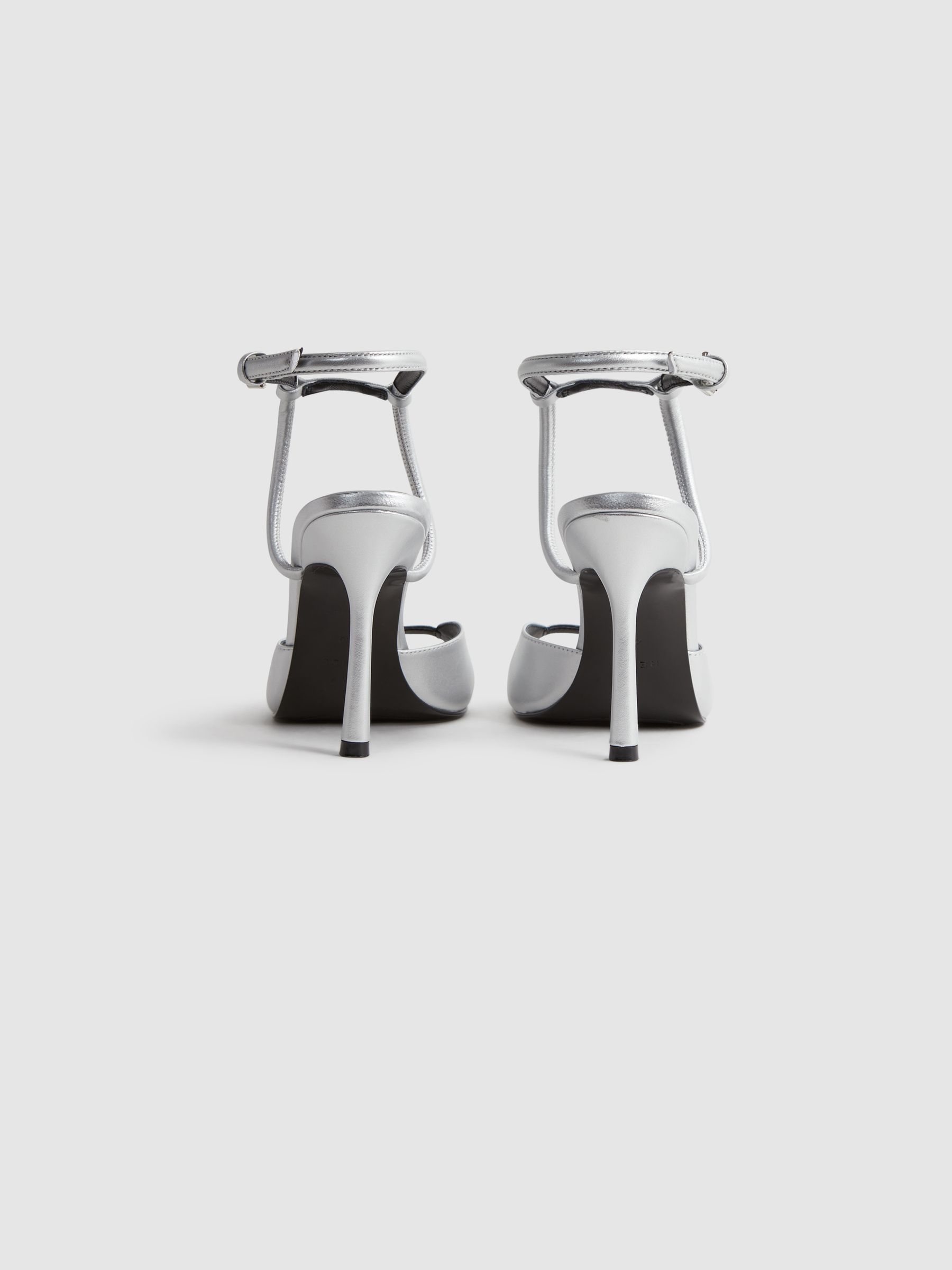 Reiss silver shoes discount