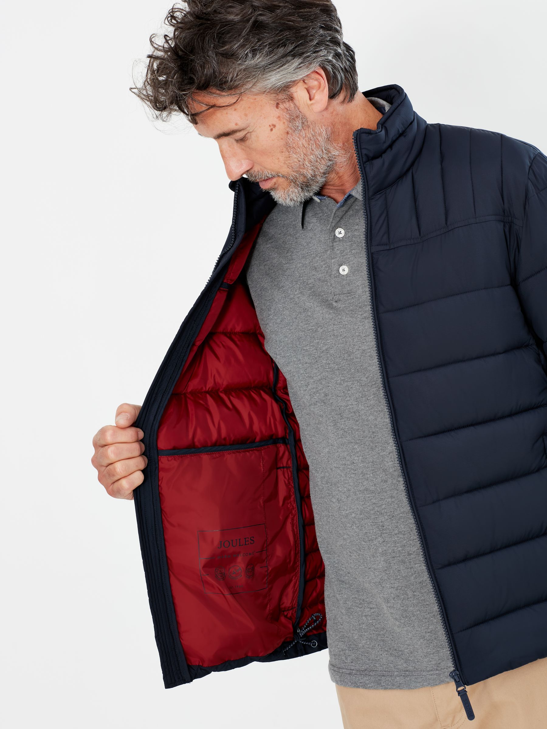 Joules hooded go to padded coat shop