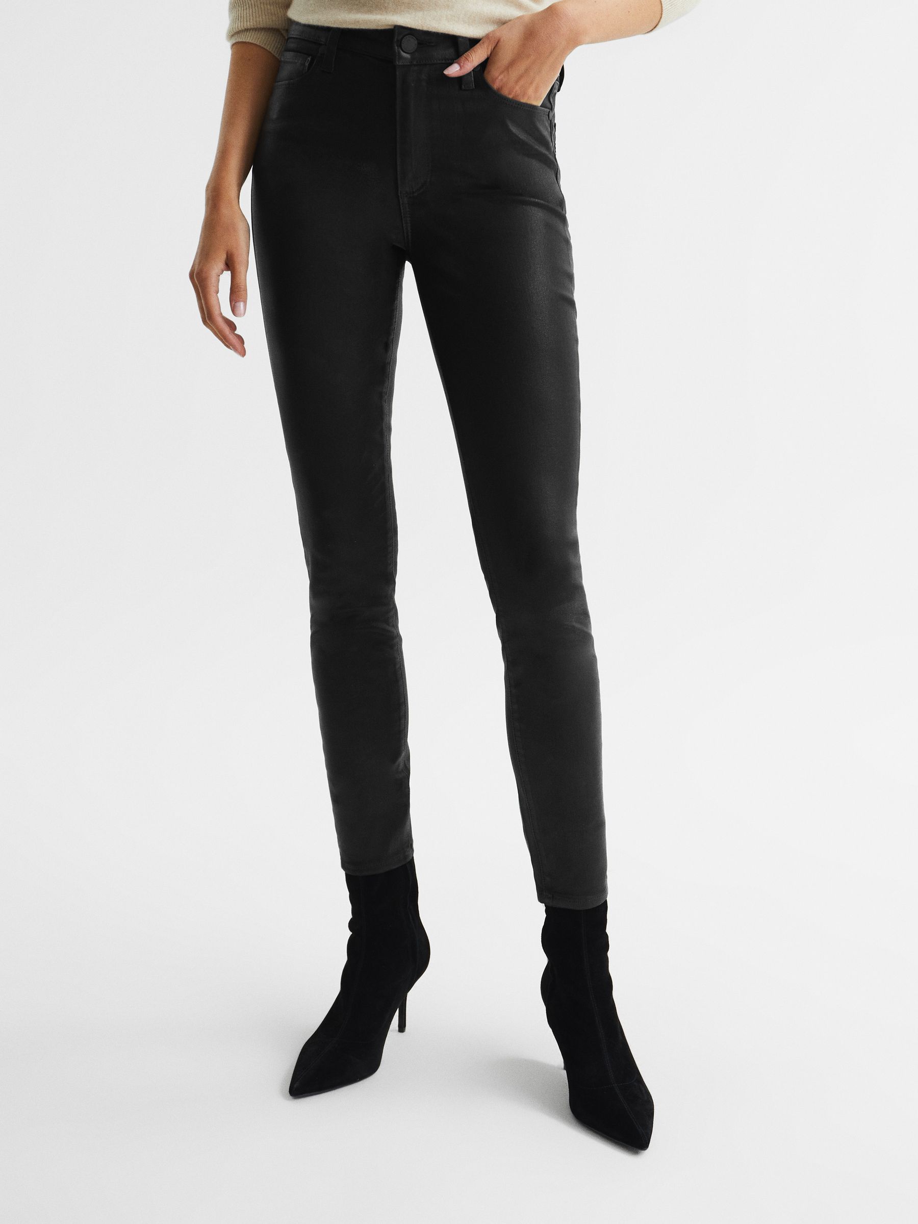 Reiss coated jeans deals