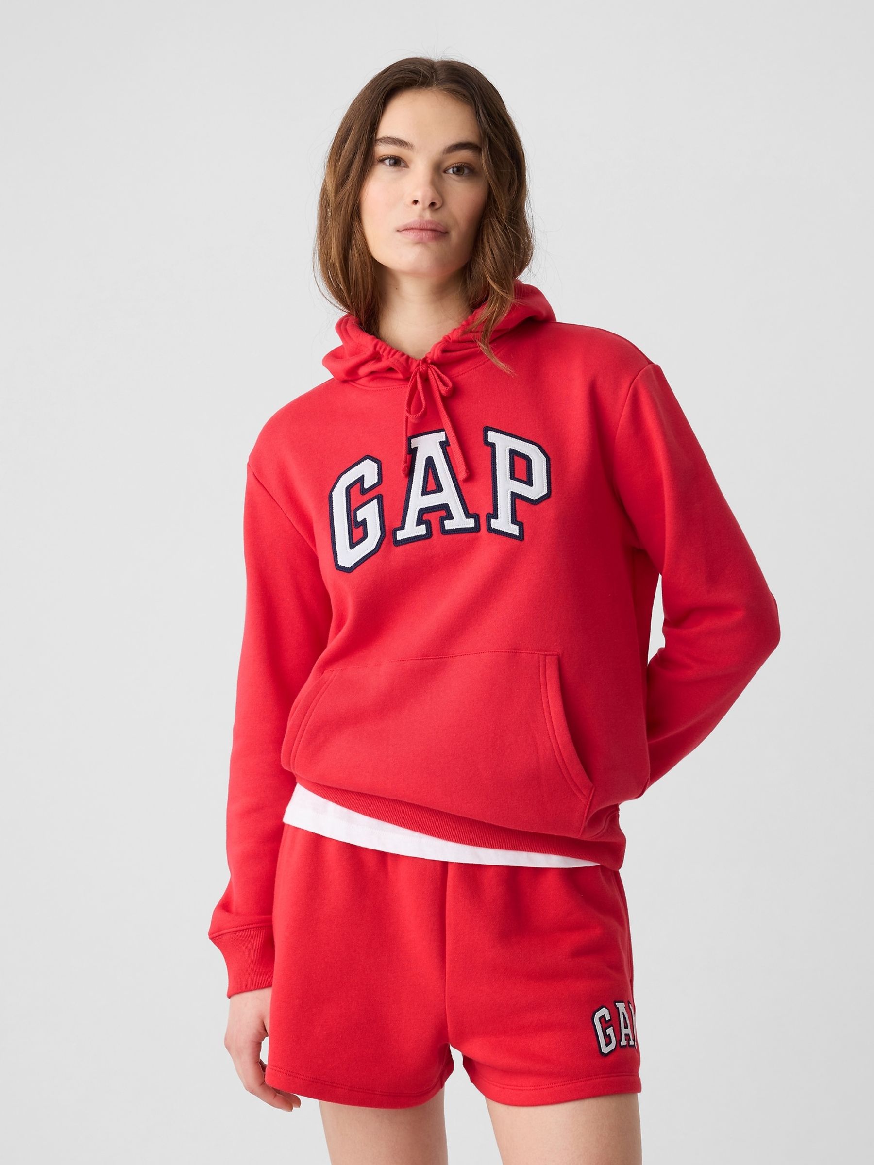 Red gap logo hoodie online