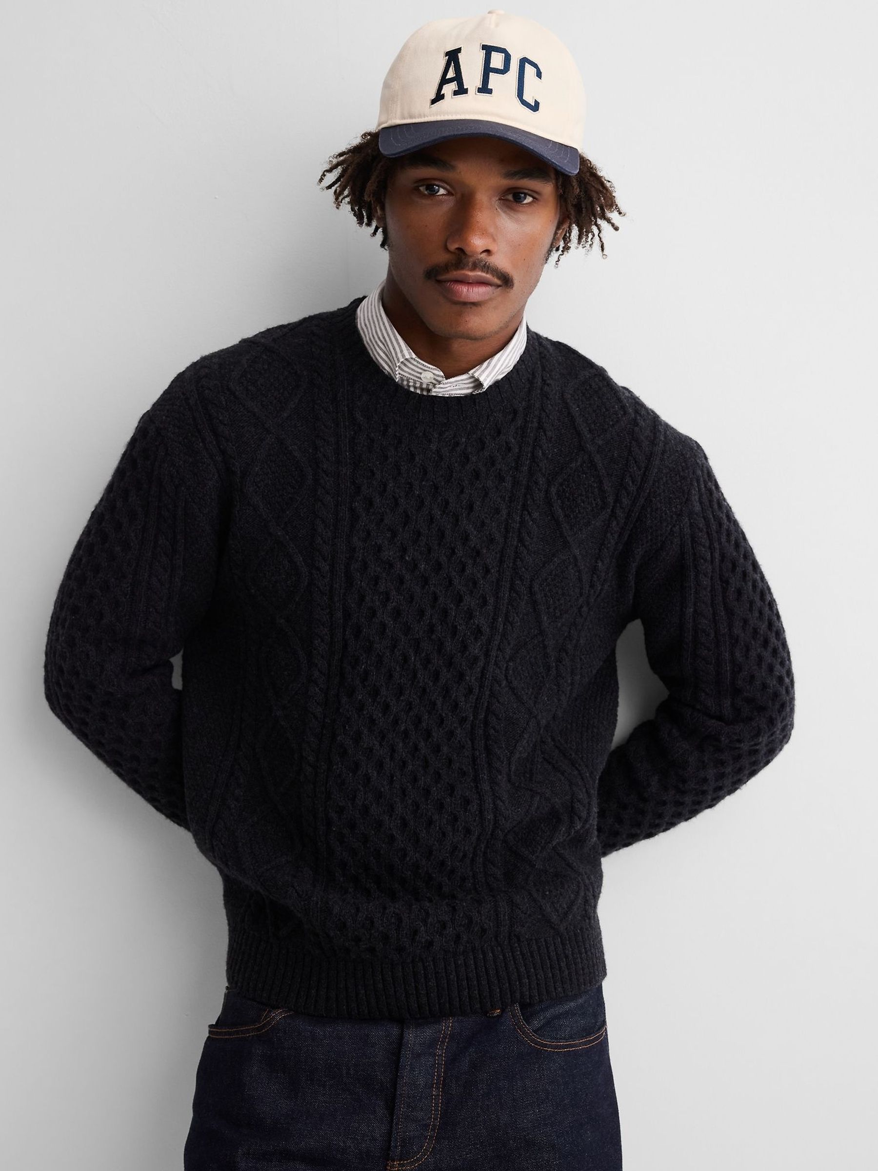 Gap x A.P.C. Blue/Cream - Regular Logo Baseball Cap