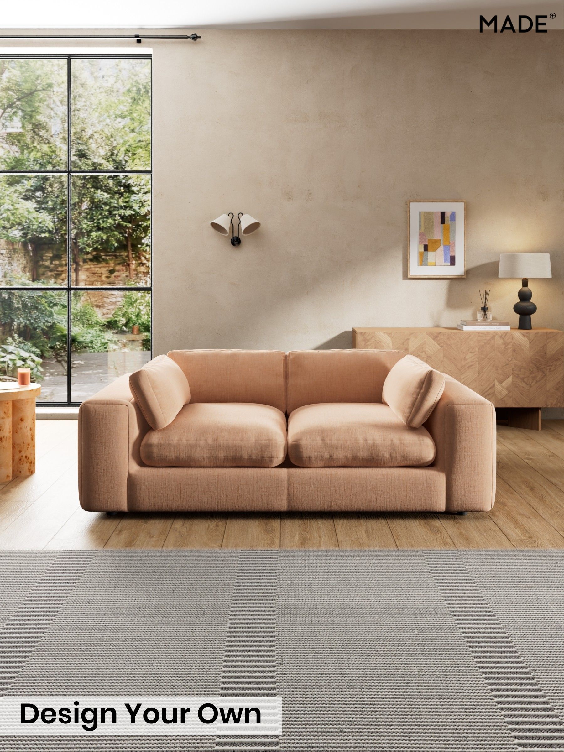 Etched Chenille/Soft Apricot Orange - Alec By Made