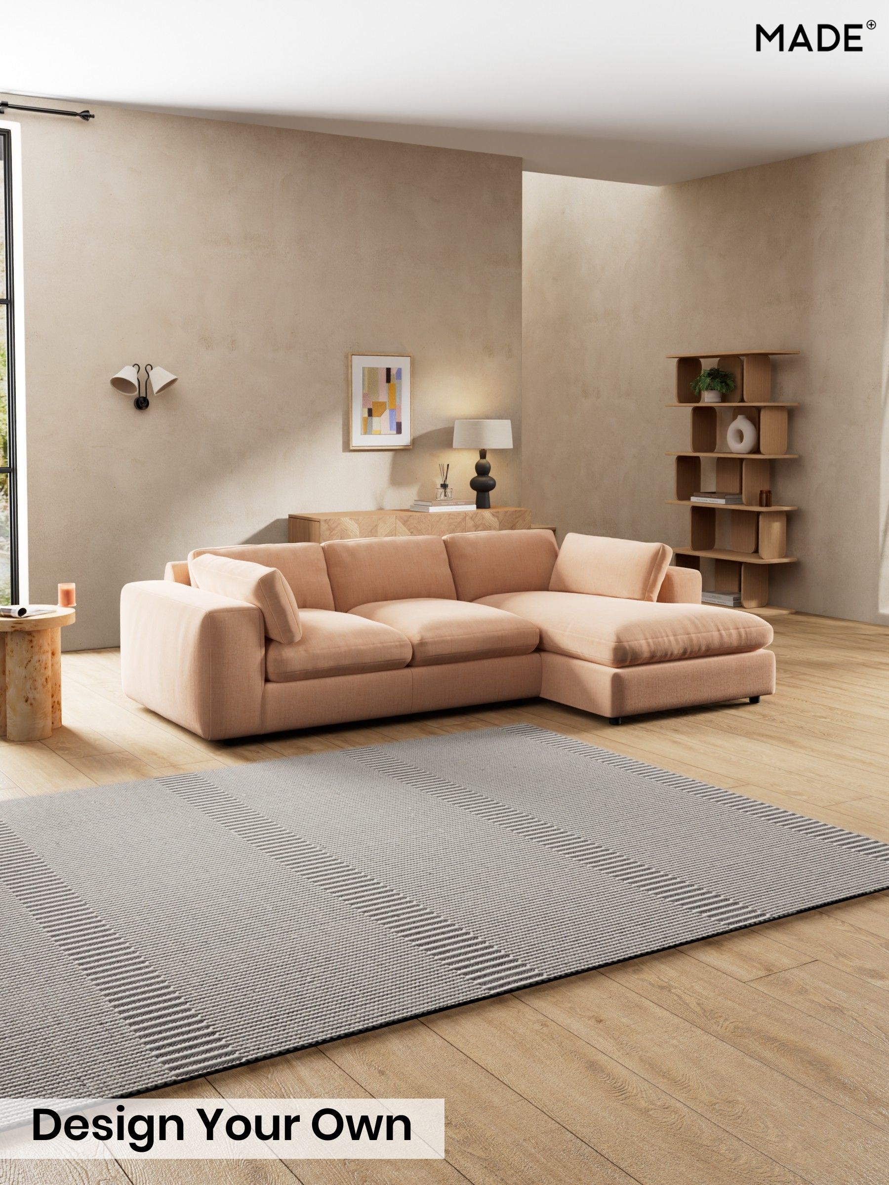 Etched Chenille/Soft Apricot Orange - Alec By Made