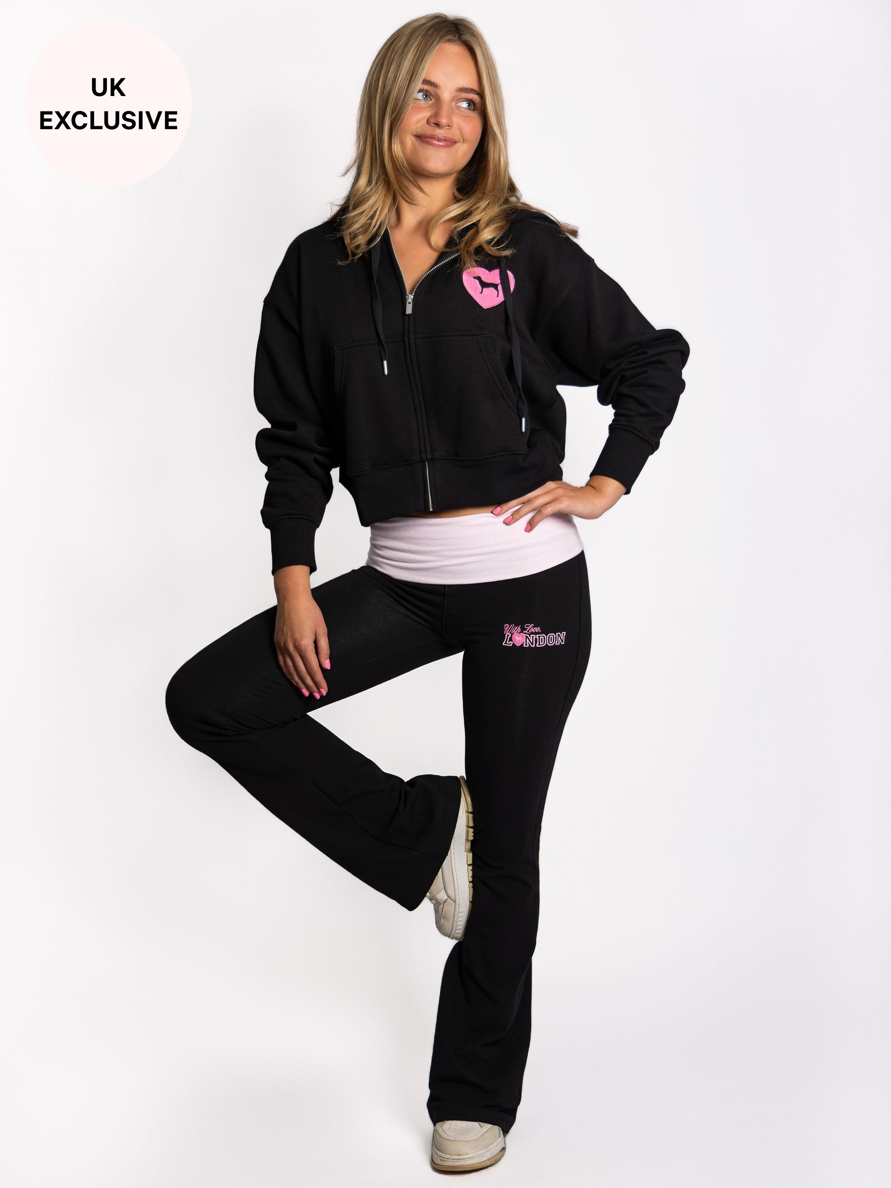 Black London - Cotton Foldover Leggings