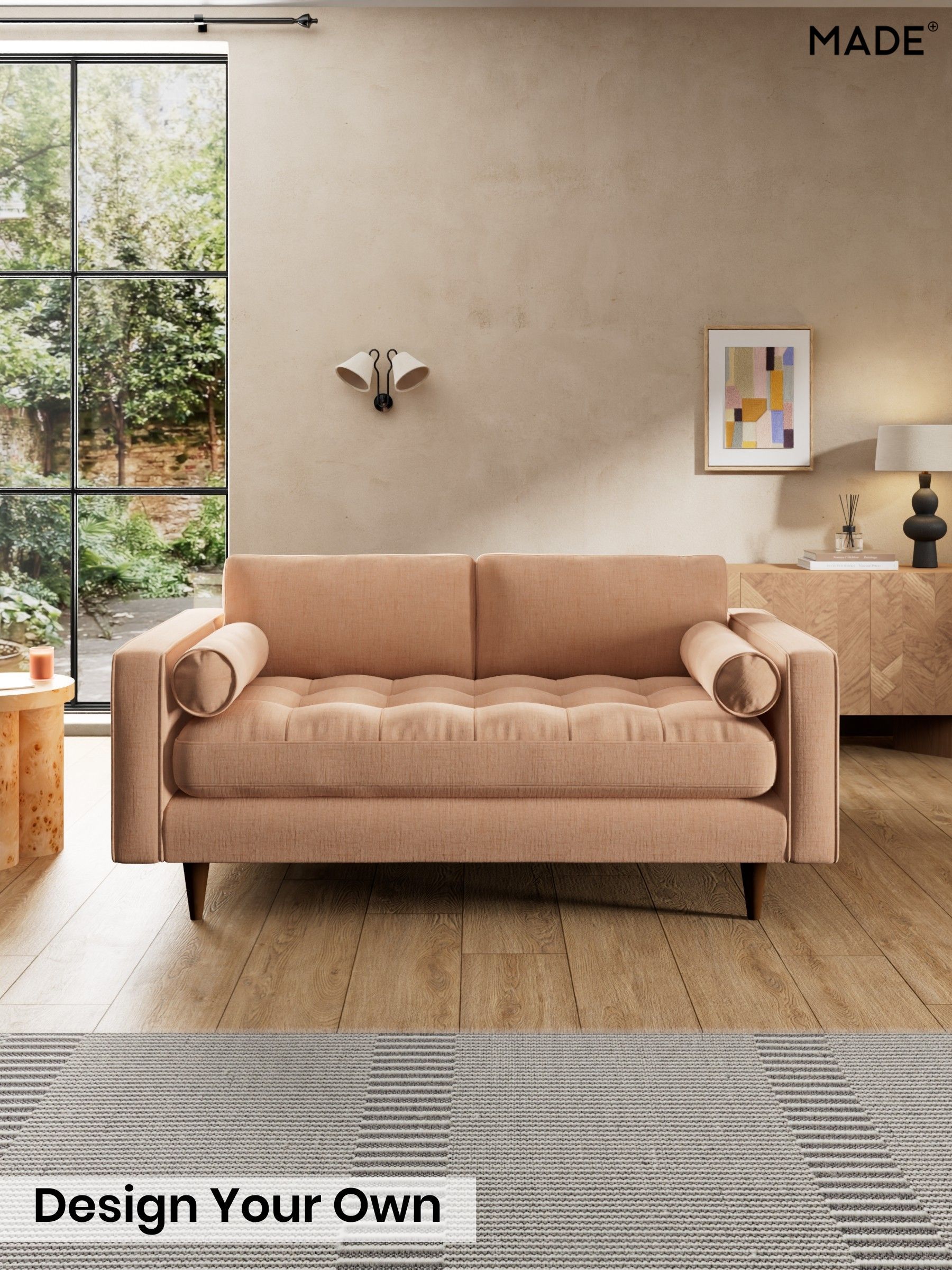 Etched Chenille/Soft Apricot Orange - Scott By Made
