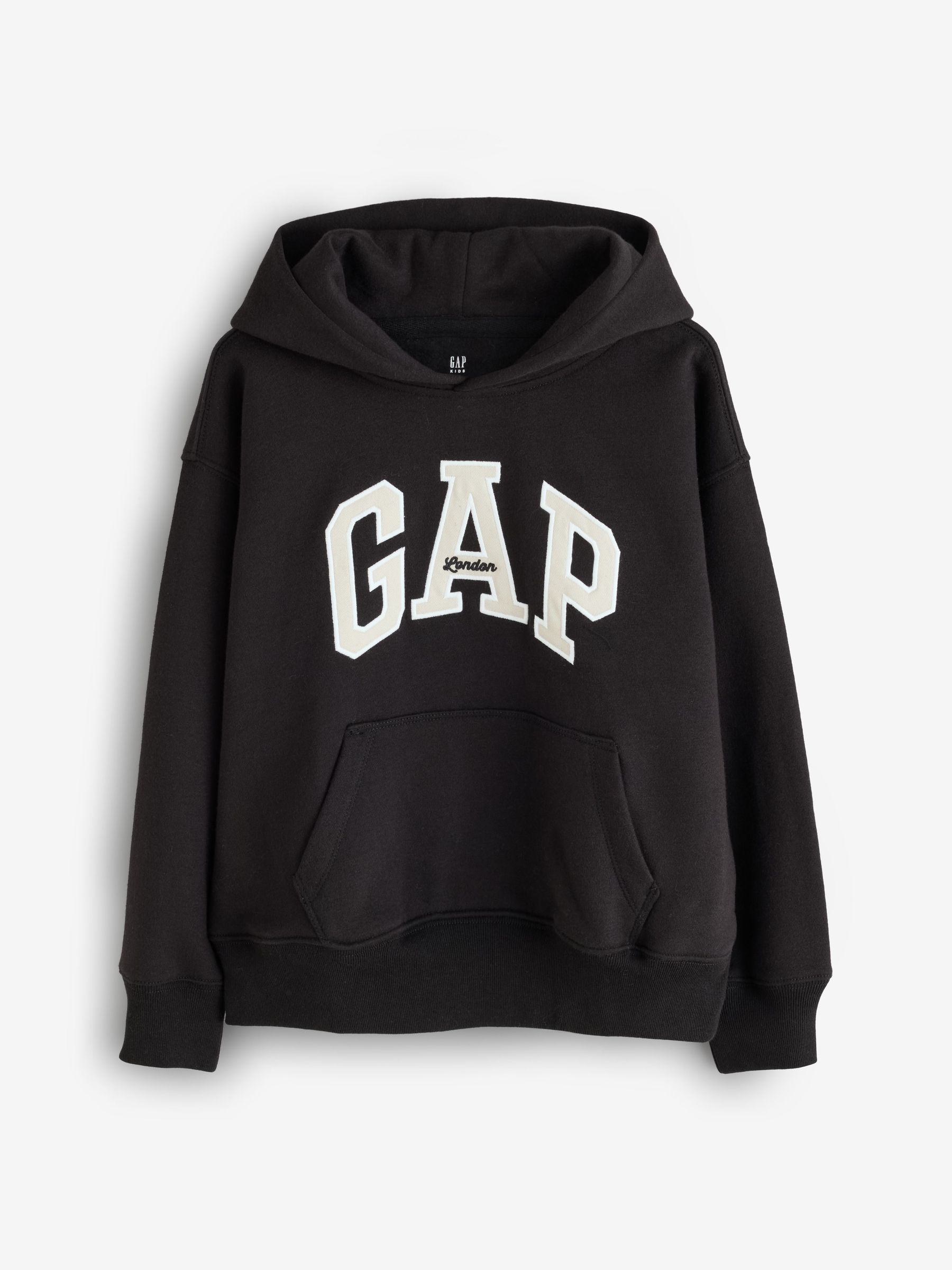 Black - London Arch Logo Hoodie