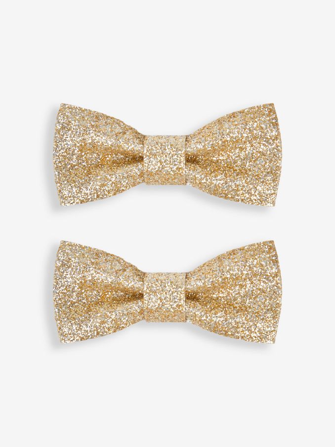 Gold 2-Pack Star Glitter Clips (128769) | £4