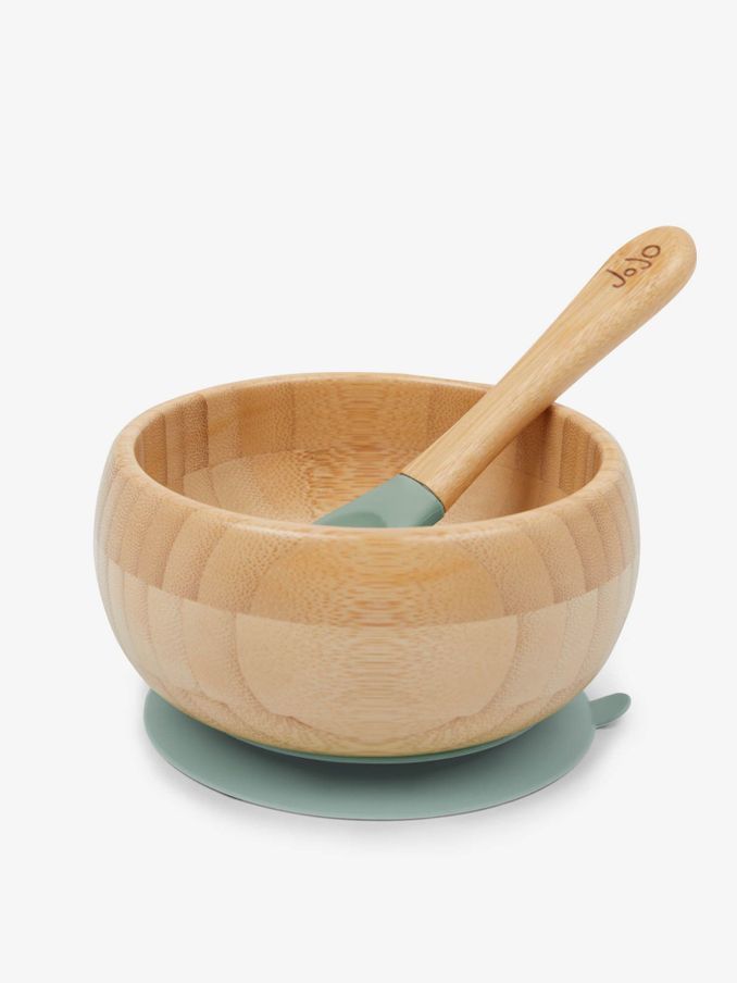 Bamboo Suction Bowl & Spoon Set (137268) | £15