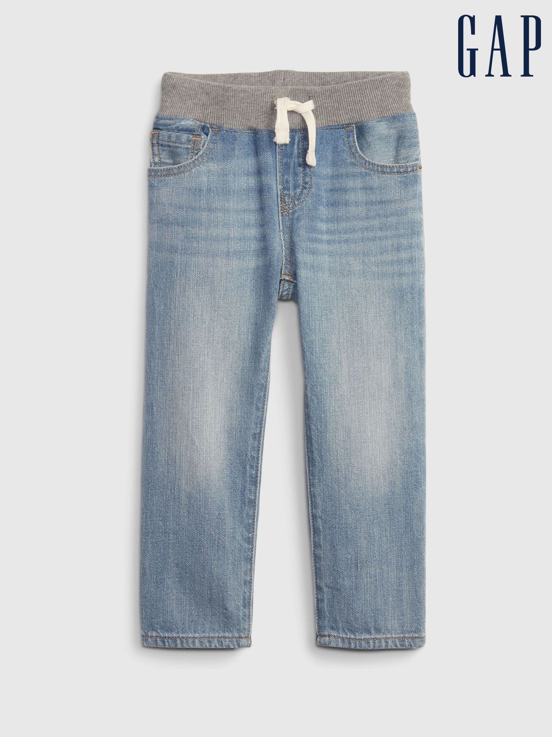 Light Wash Blue Pull On Slim Jeans (6mths-5yrs) (138128) | £20