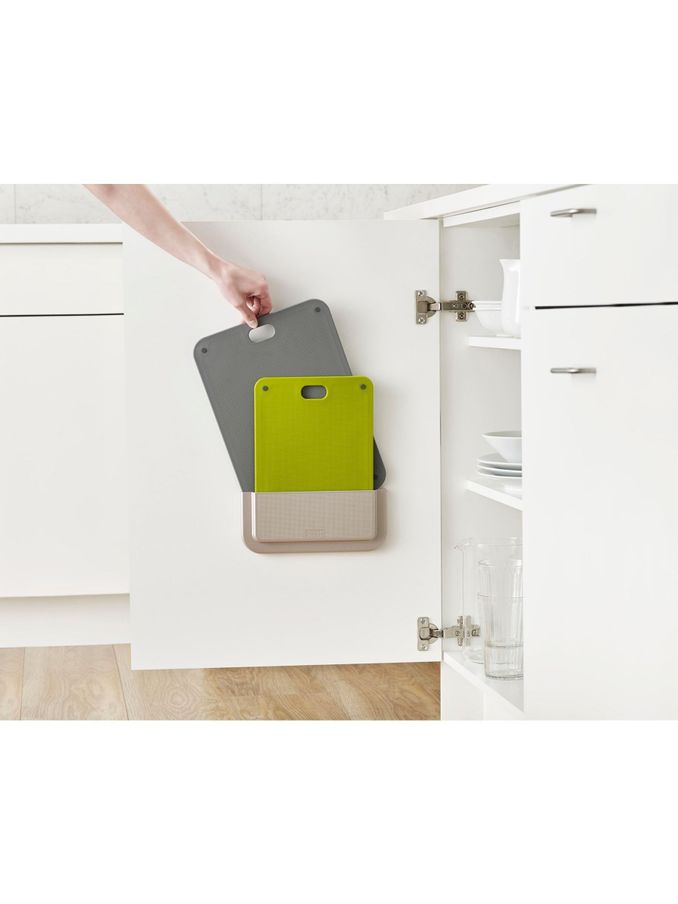 Joseph Joseph Set of 2 Green DoorStore Chopping Boards Set (138897) | £28