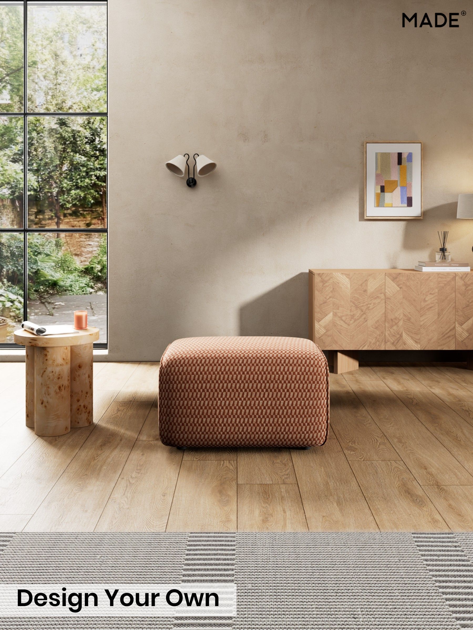 Lanzo Plush Weave/Rust Orange - Avalon By Made