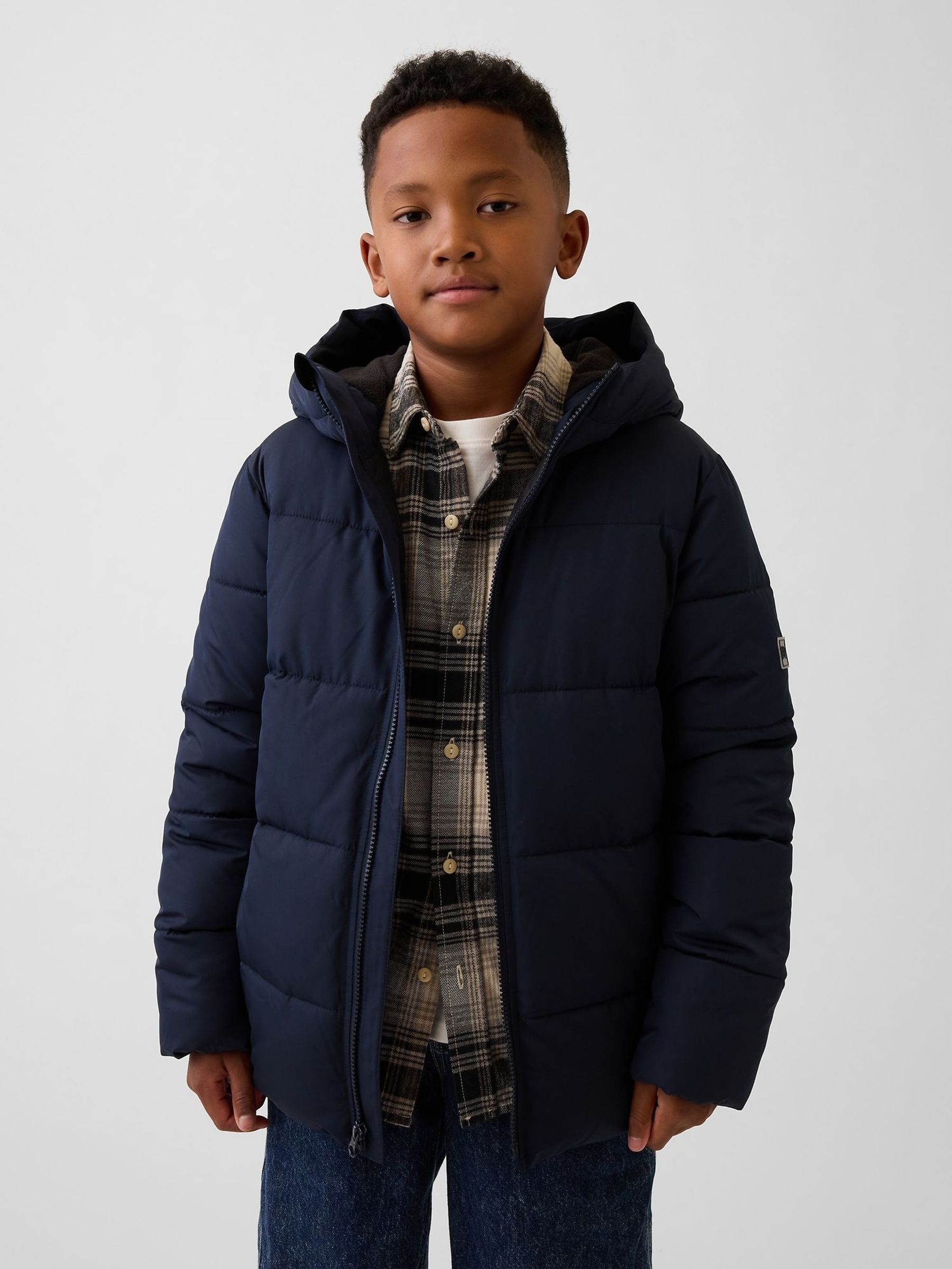 Navy - Relaxed Puffer Parka