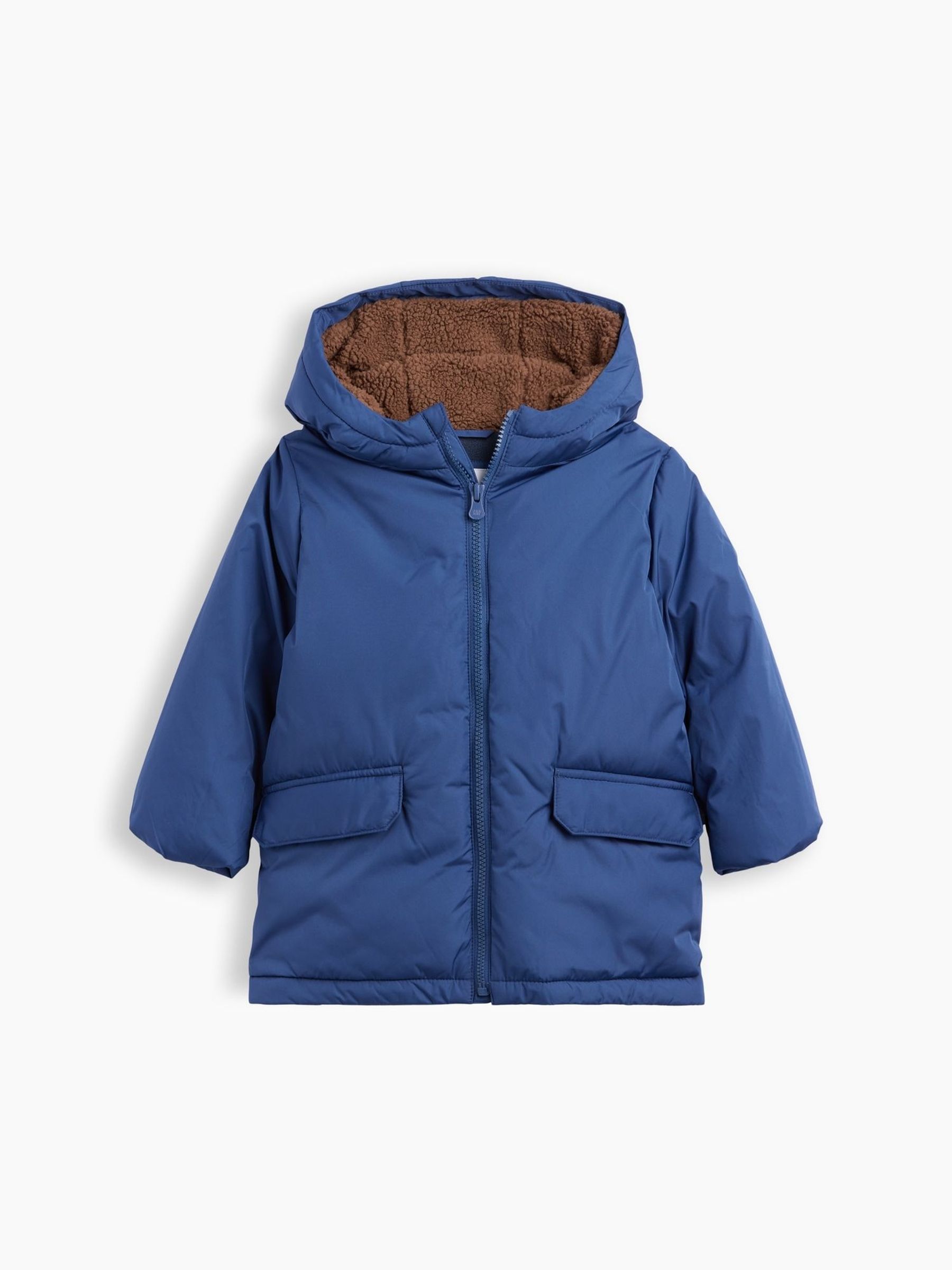 Blue - Sherpa Hooded Parka