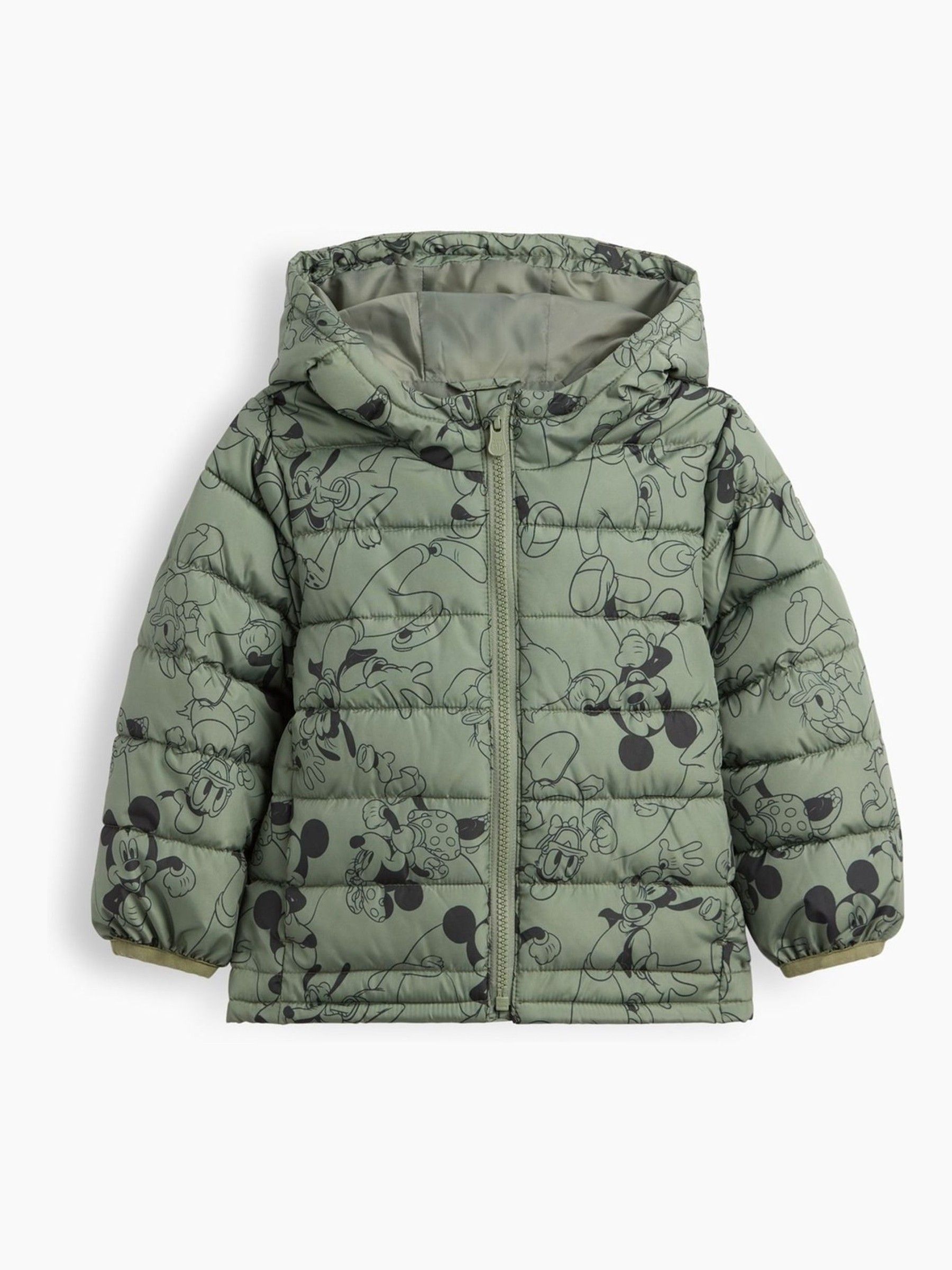 Green Disney - Hooded Puffer Coat