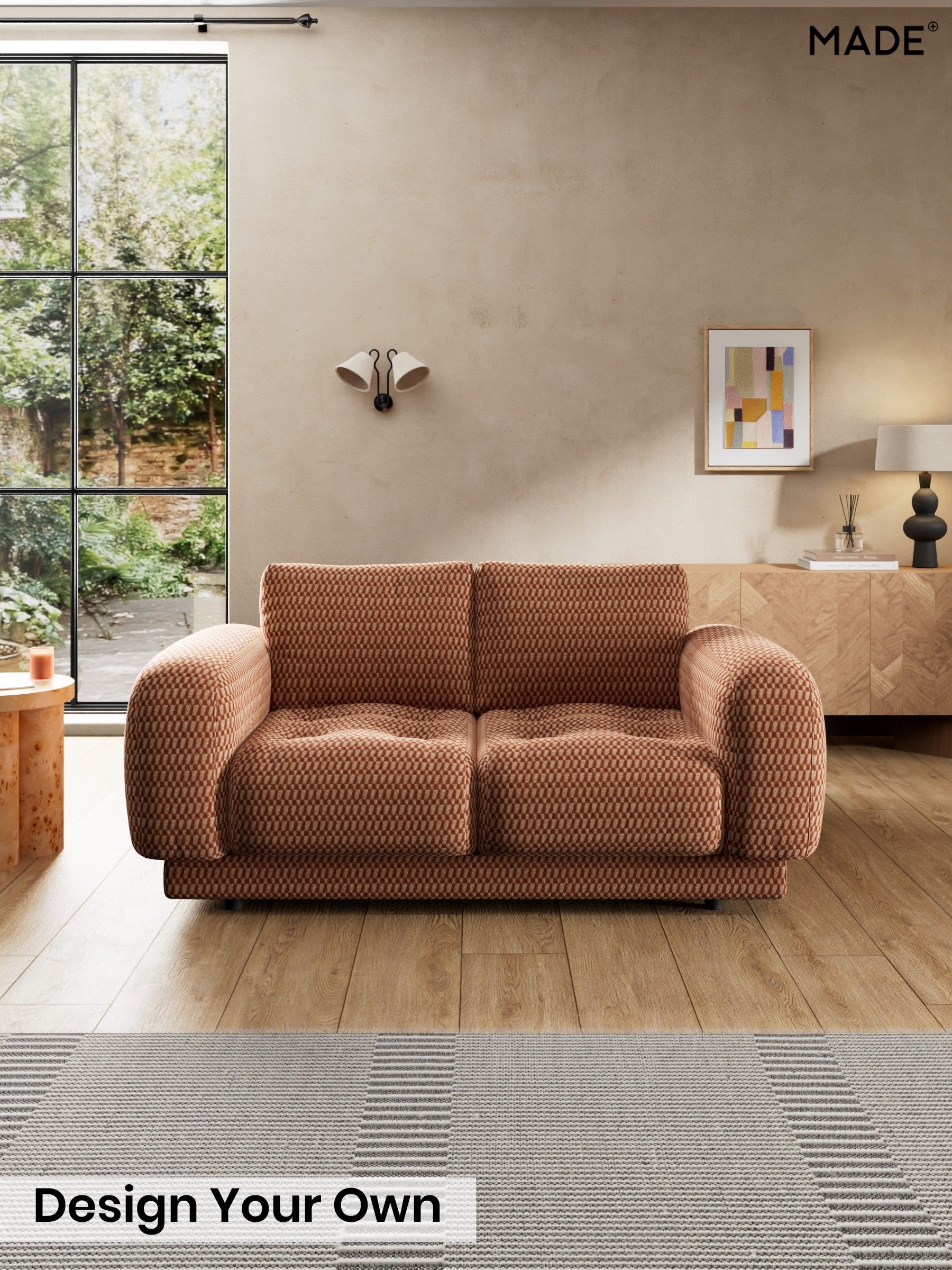 Lanzo Plush Weave/Rust Orange - Flint By Made