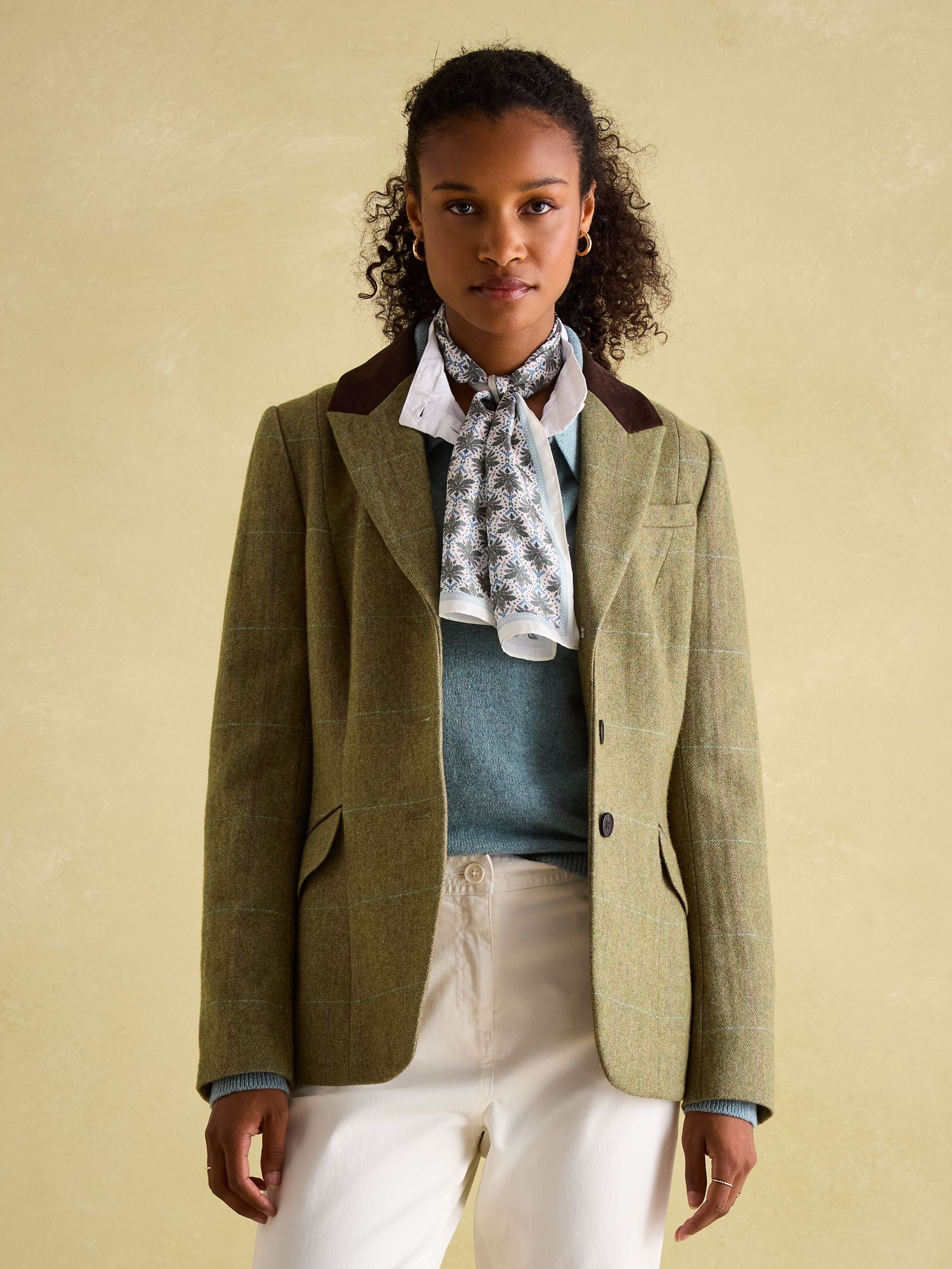 Fayfair Khaki Green Tweed Hacking Jacket (152910) | £199