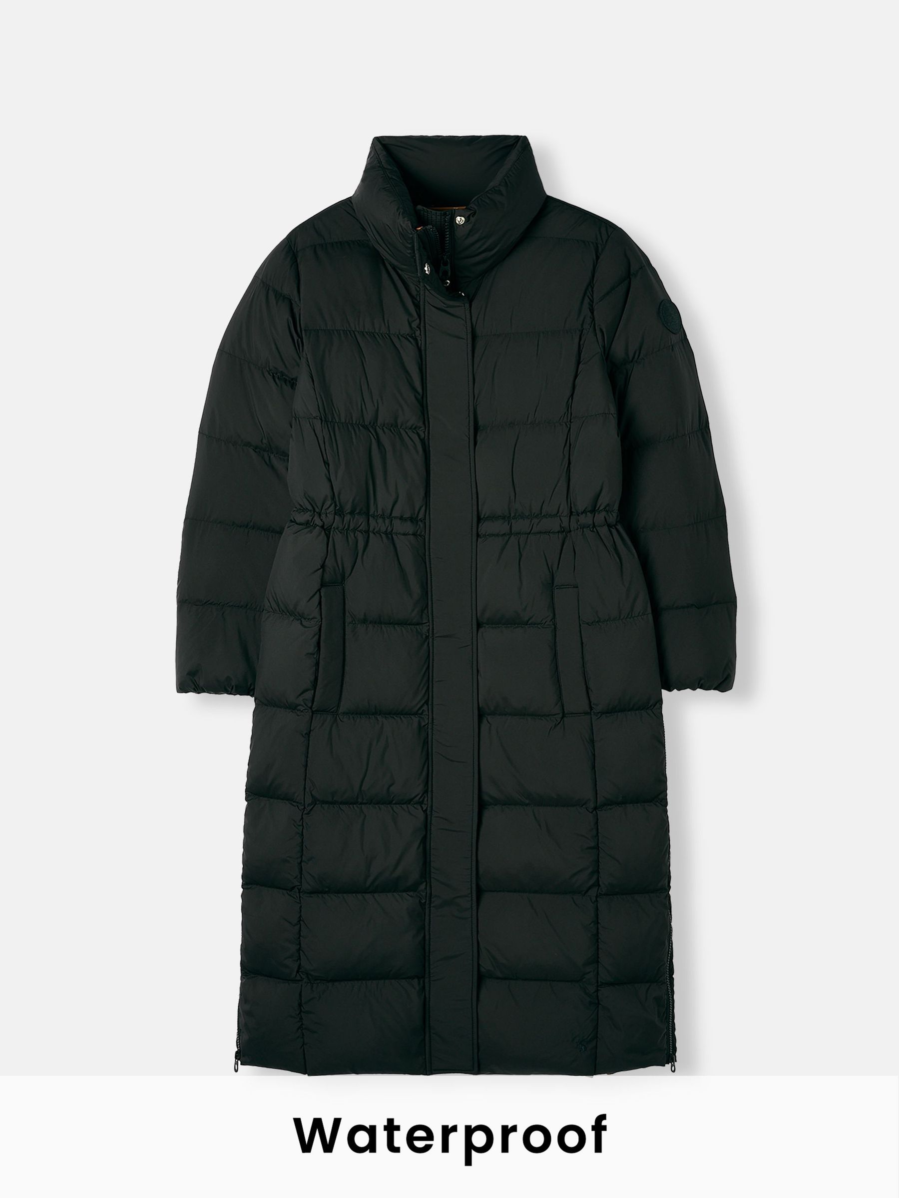Somerton Black Showerproof Down Feather Long Puffer Coat (154898) | £149