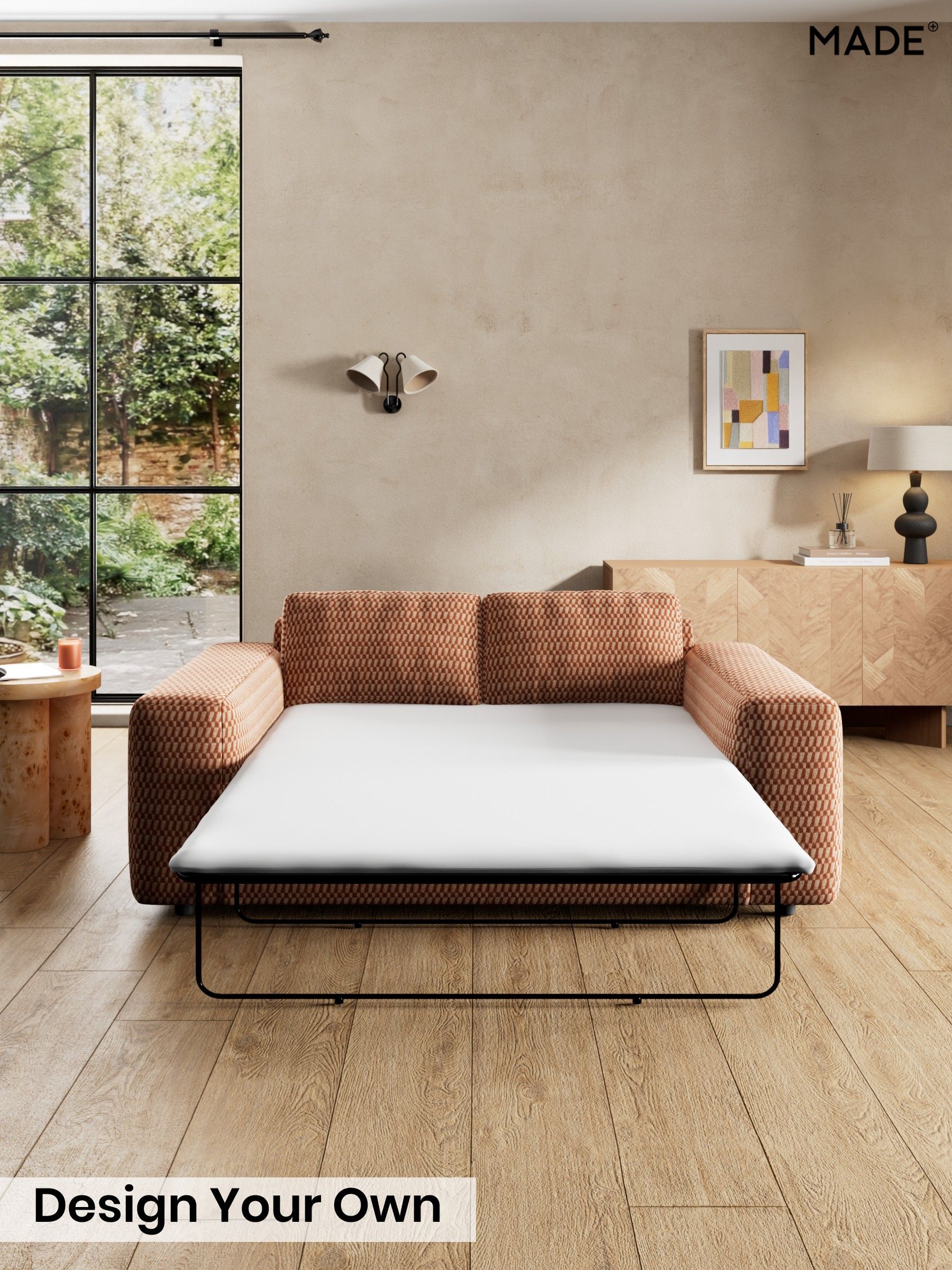 Lanzo Plush Weave/Rust Orange - Alec By Made