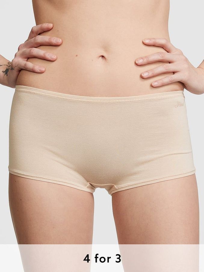 Marzipan Nude Cotton Boyshort Knickers (162094) | £9