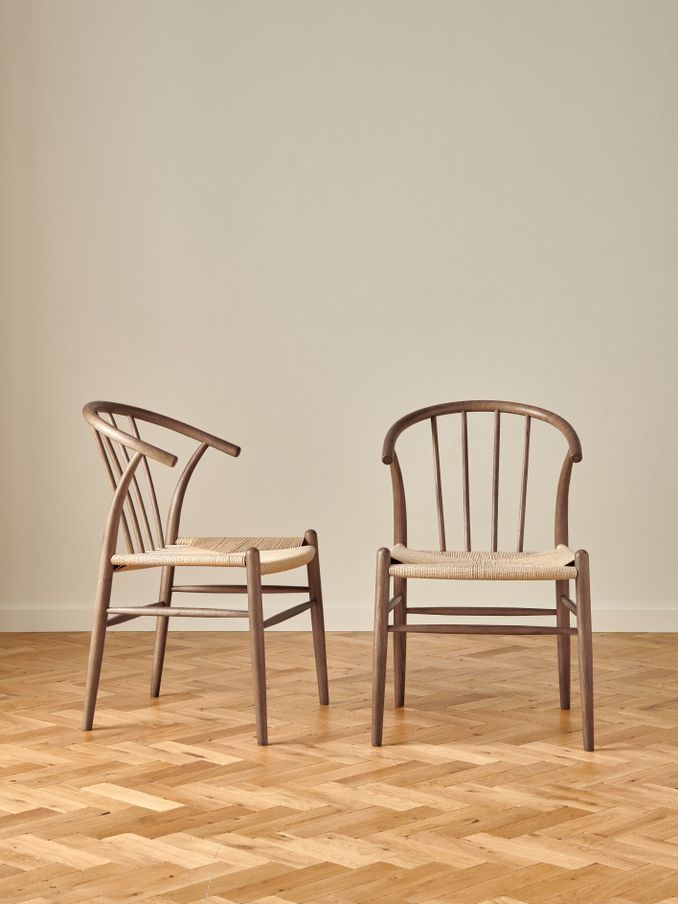 Jasper Conran London Set of 2 Walnut Bray Dining Chairs (167258) | £399