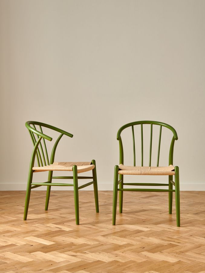 Jasper Conran London Set of 2 Green Bray Dining Chairs (167271) | £399