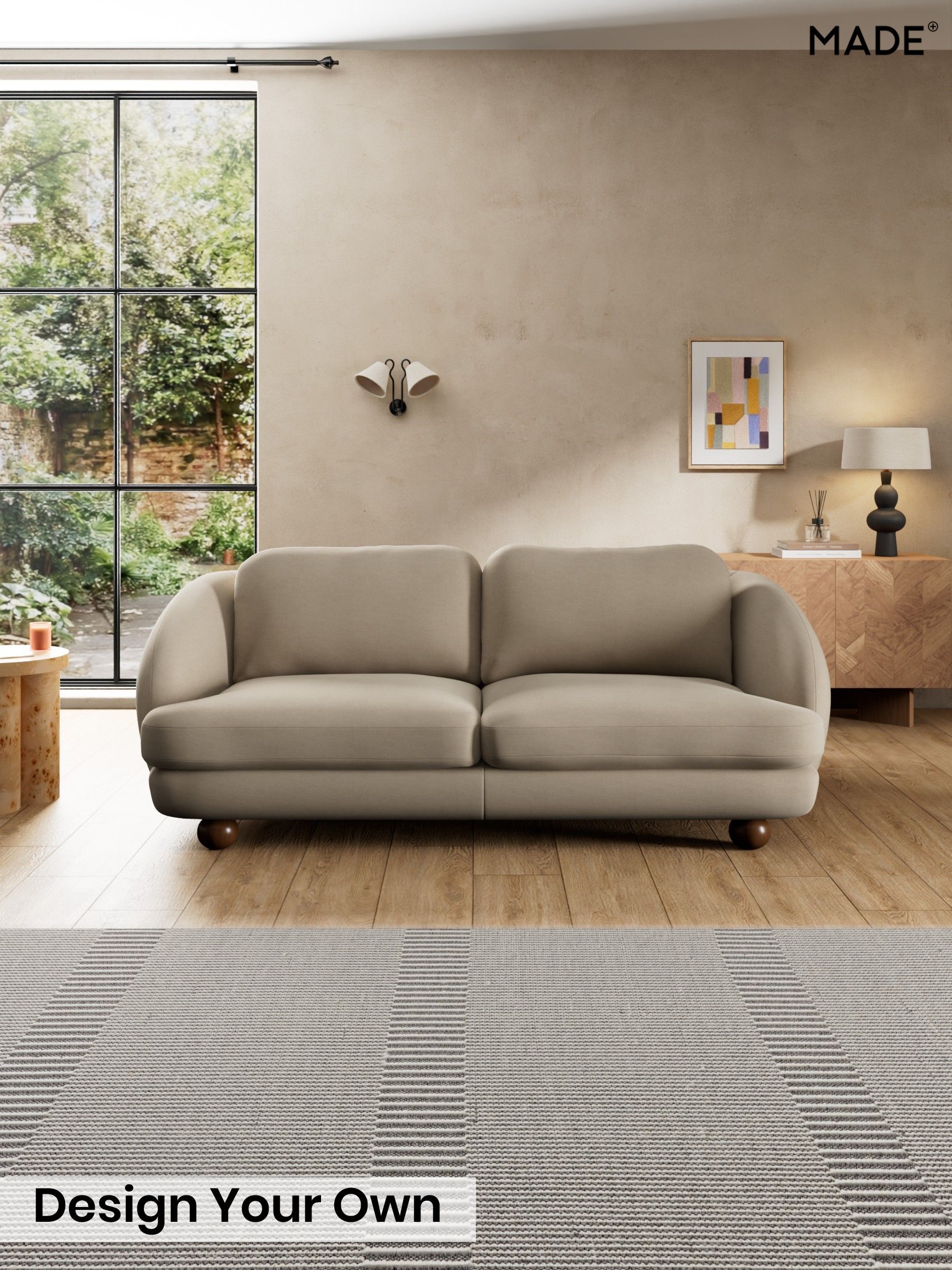 Cotton Velvet Blend/Mid Natural - Madris By Made