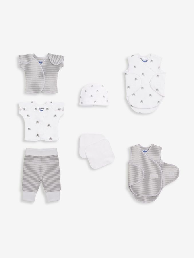 Grey Premature Baby Elephant Set (176826) | £22