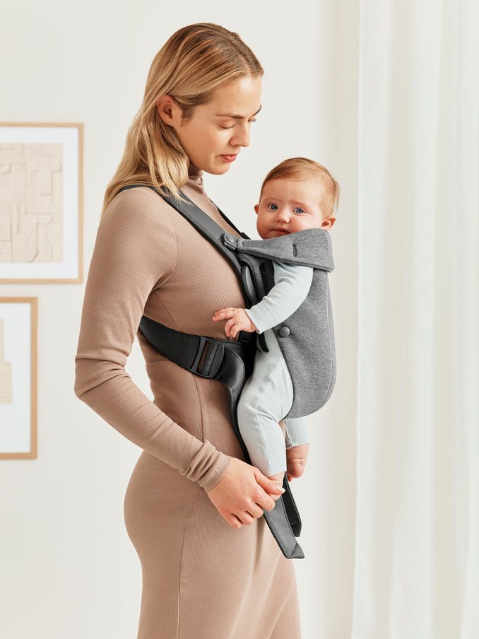 BabyBjörn Dark Grey Baby Carrier Mini Woven (176835) | £105