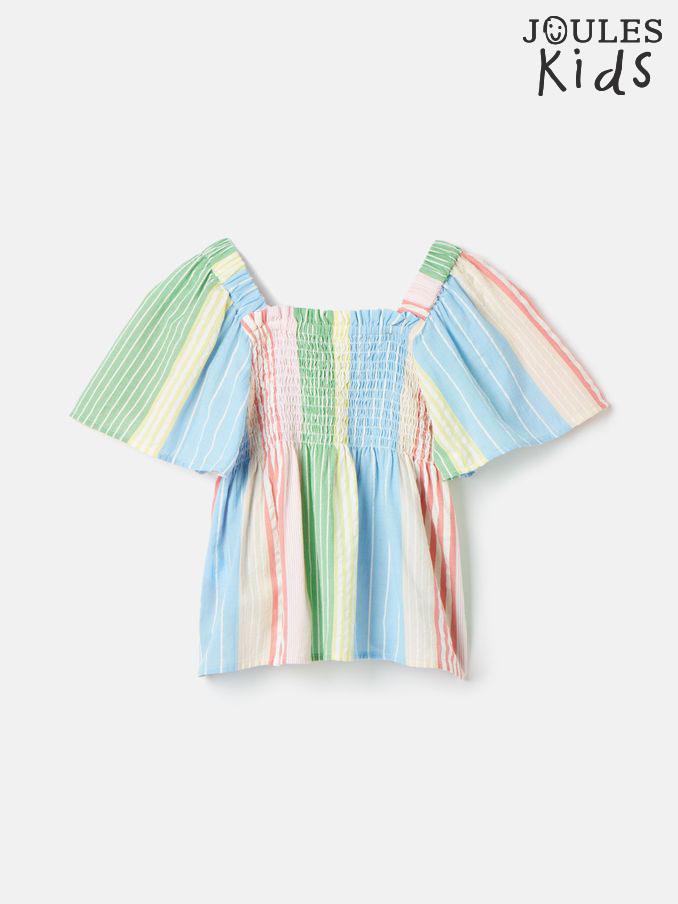 GirlsLife's A Picnic Multi Stripe Woven Top (179386) | £10 - £12
