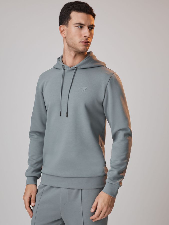 McLaren F1 Interlock Jersey Hoodie in Sage (181922) | £55