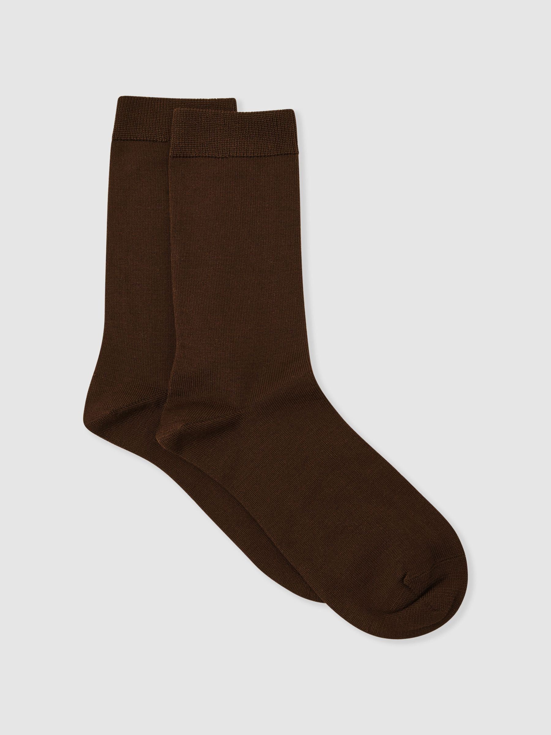 Chocolate - Silk-blend Socks