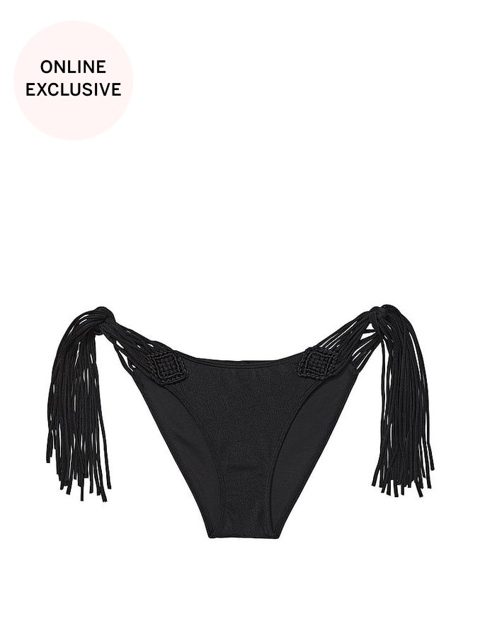 Nero Black Cheeky Archive Macrame Swim Bikini Bottom (187839) | £14