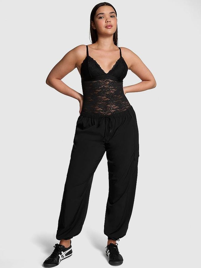 Pure Black Parachute Cargo Trousers (189484) | £24
