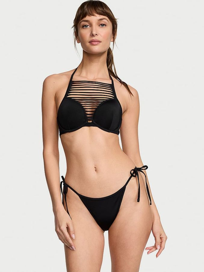 Nero Black Halter Archive Swim Bikini Top (189517) | £22
