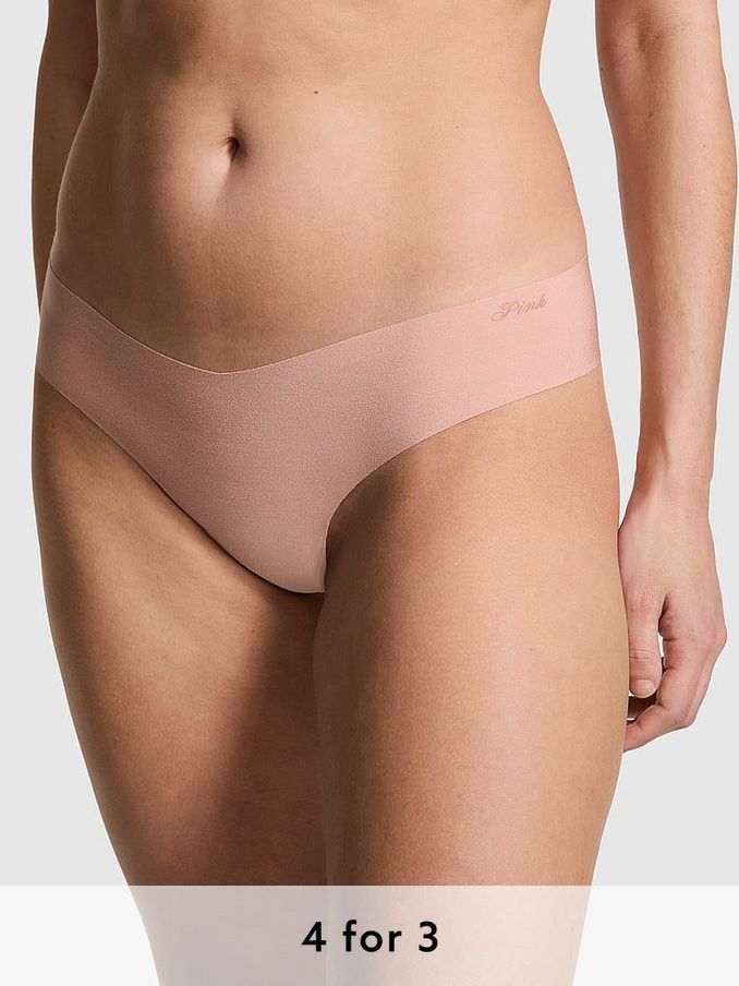 Macaron Nude High Leg Thong Knickers (189728) | £9