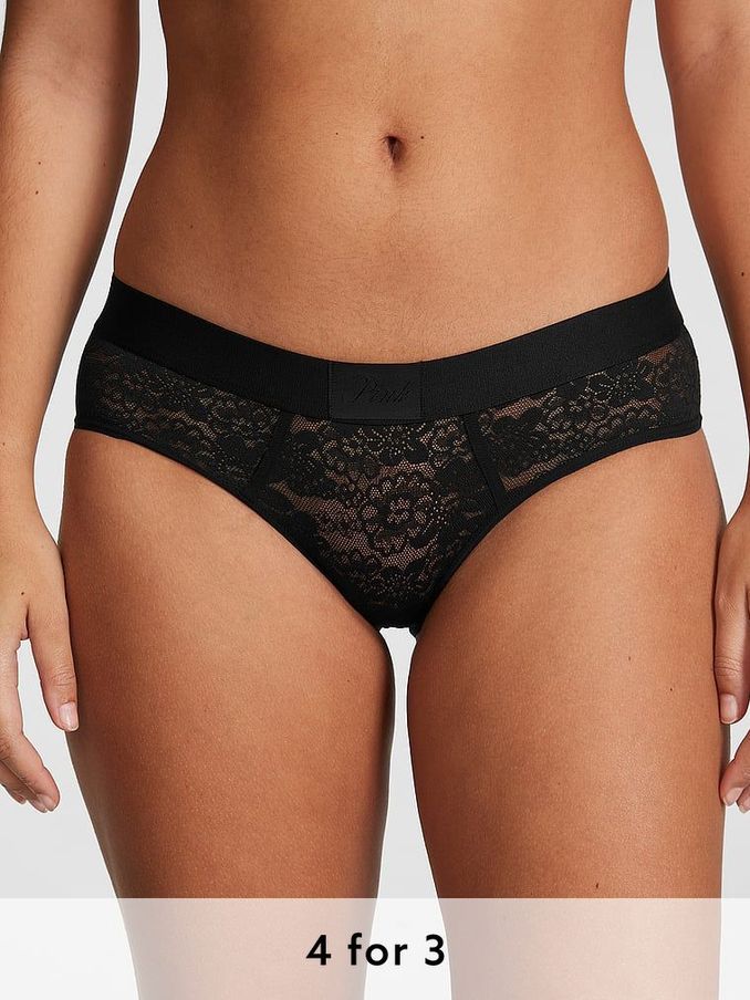 Black Hipster Logo Knickers (189789) | £9